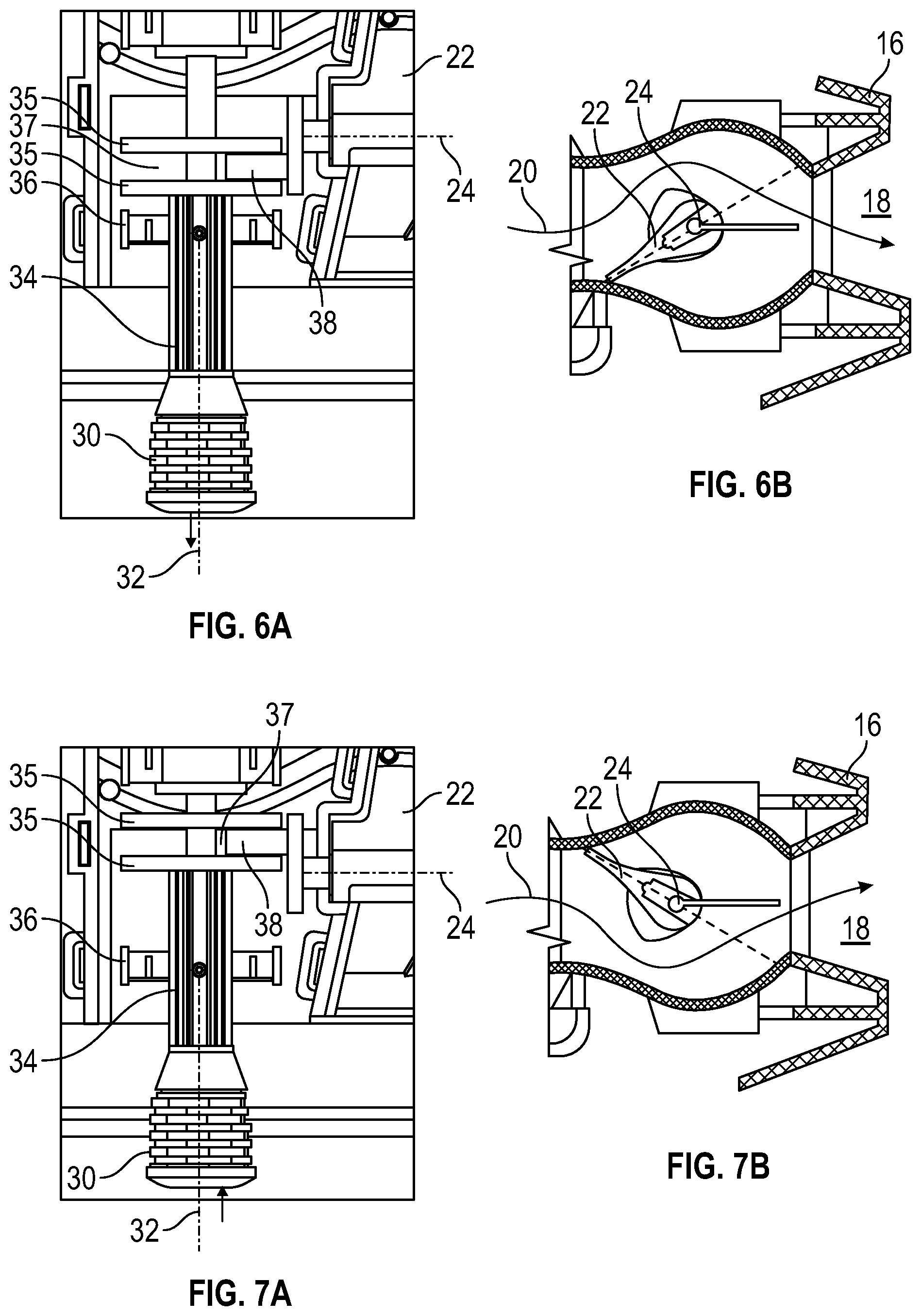 Patent US12325289 Figure 5 – Knob control for slim vent in vehicle
