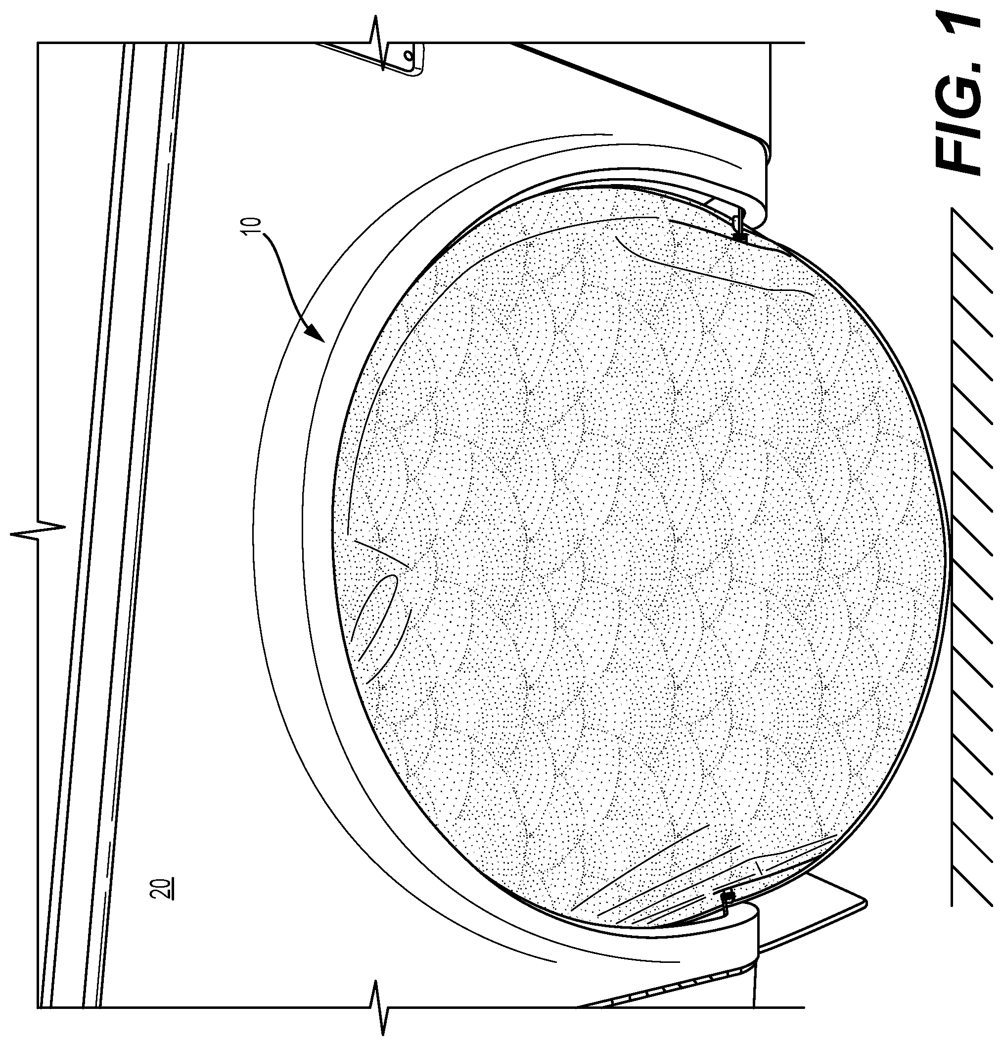Patent US12325293 Figure 1 – Tire sun shield