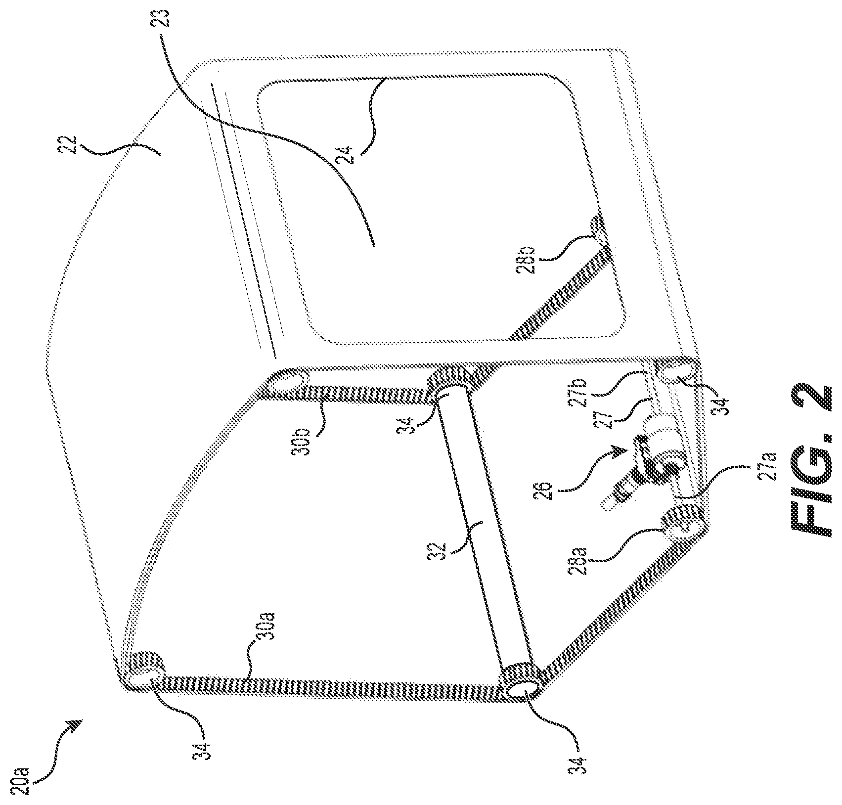 Patent US12325294 Figure 2 – Transportable enclosure with rotary door