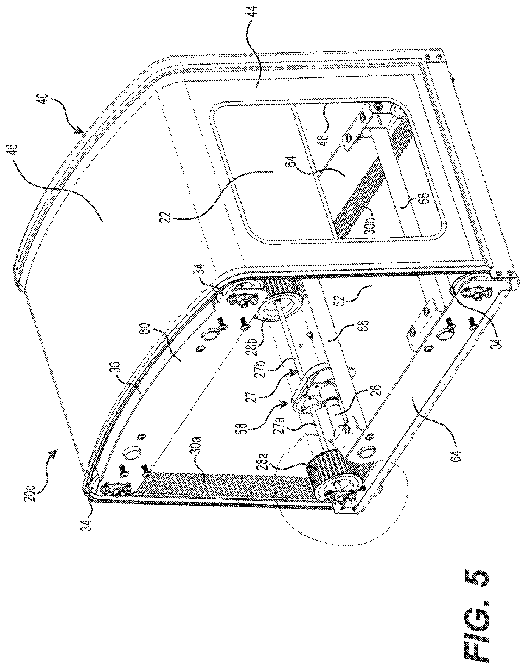 Patent US12325294 Figure 5 – Transportable enclosure with rotary door