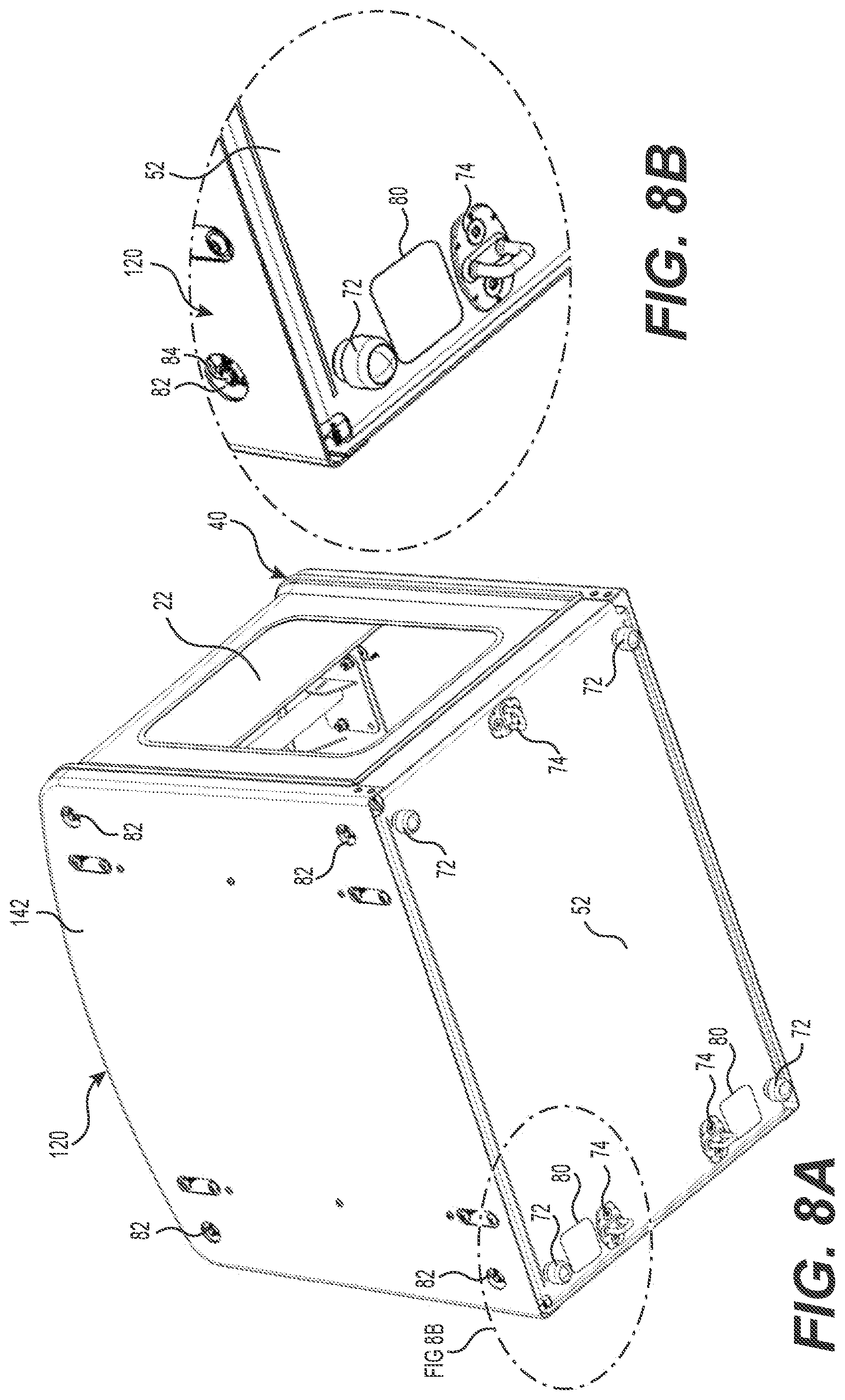 Patent US12325294 Figure 8 – Transportable enclosure with rotary door