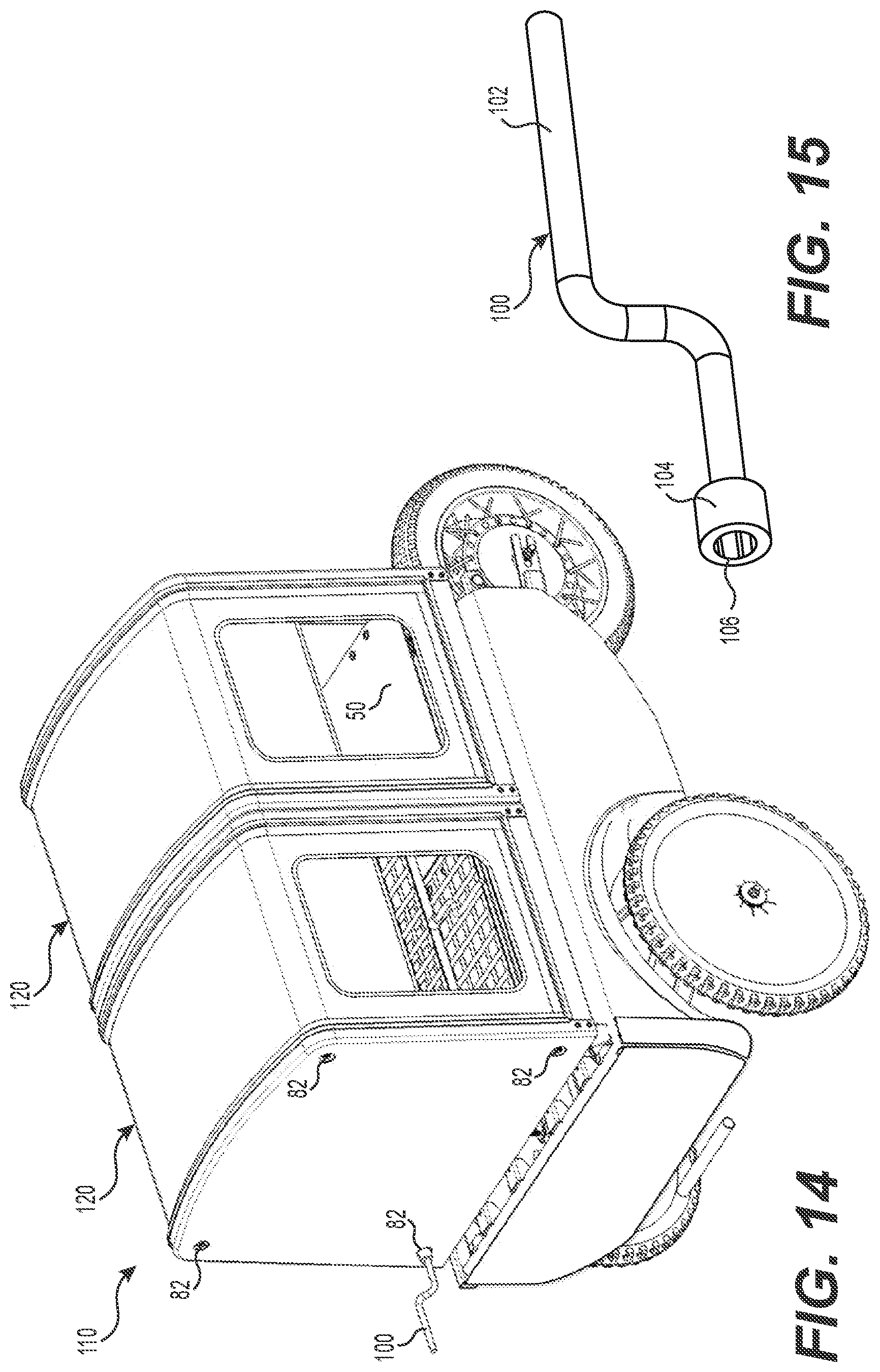 Patent US12325294 Figure 15 – Transportable enclosure with rotary door