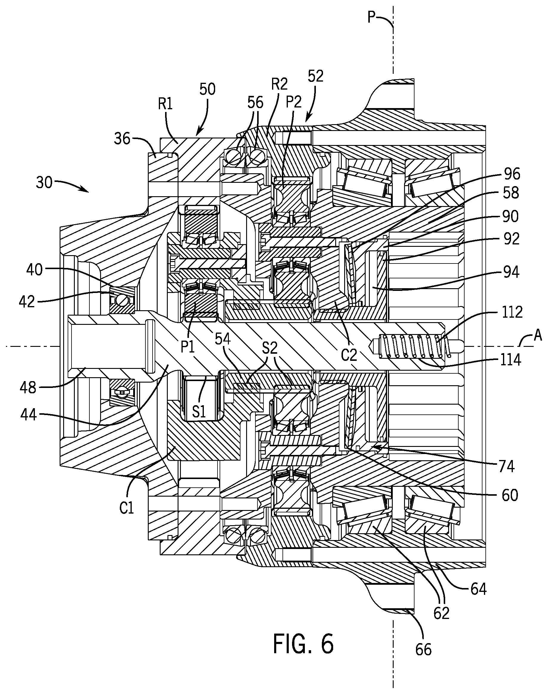 Patent US12325300 Figure 5 – End drive unit and work vehicle with same