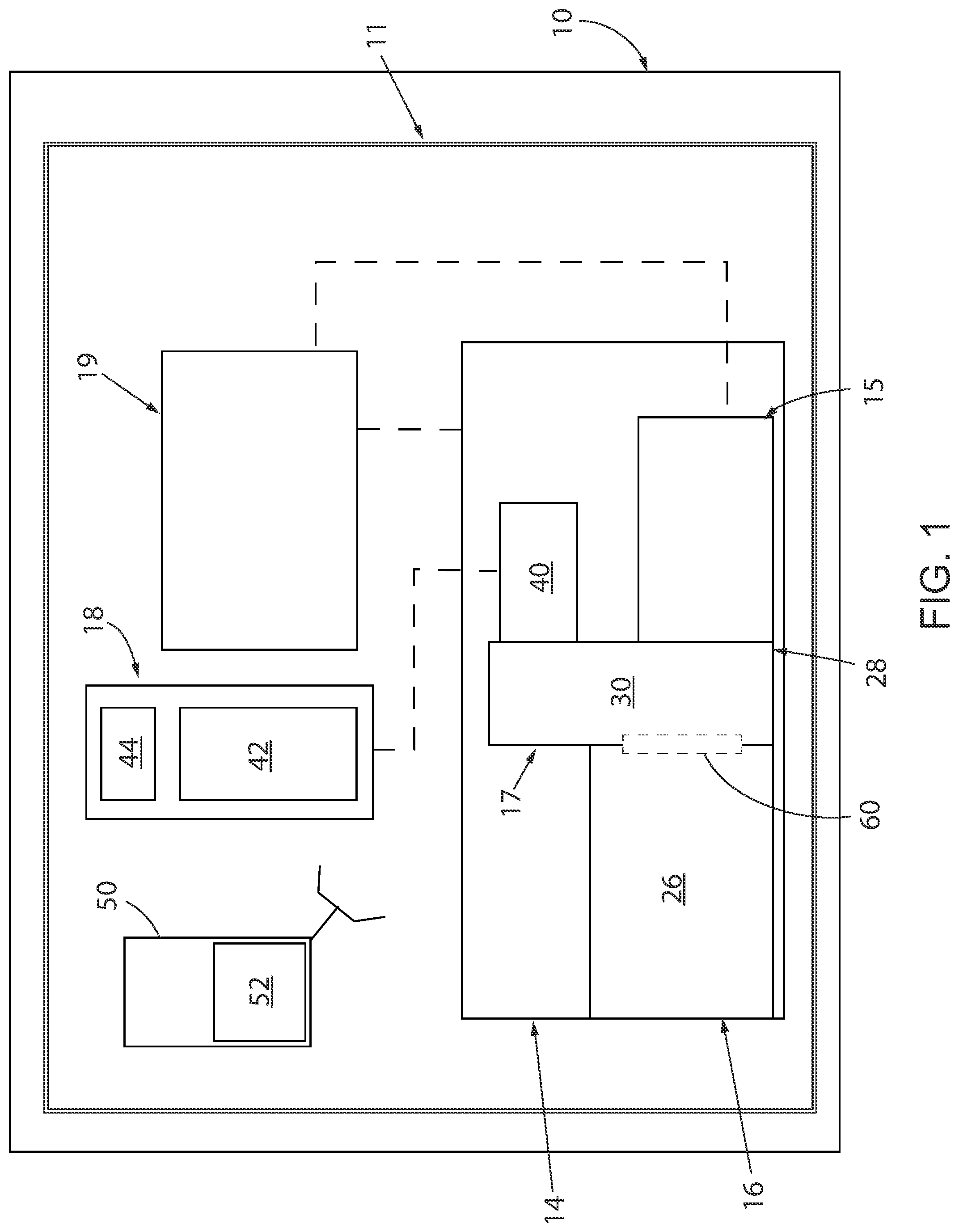 Patent US12325301 Figure 1 – Hybrid industrial machine powertrain