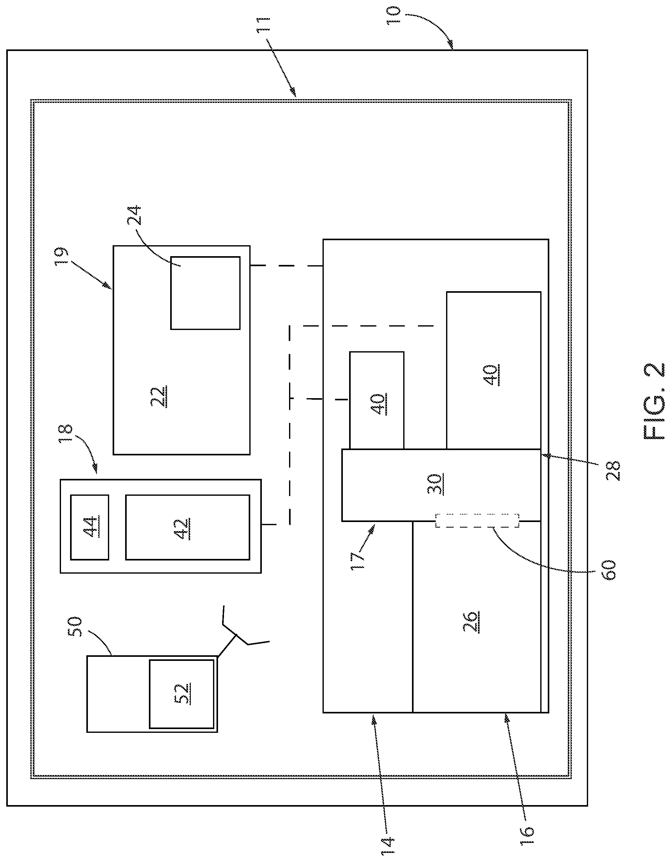 Patent US12325301 Figure 2 – Hybrid industrial machine powertrain