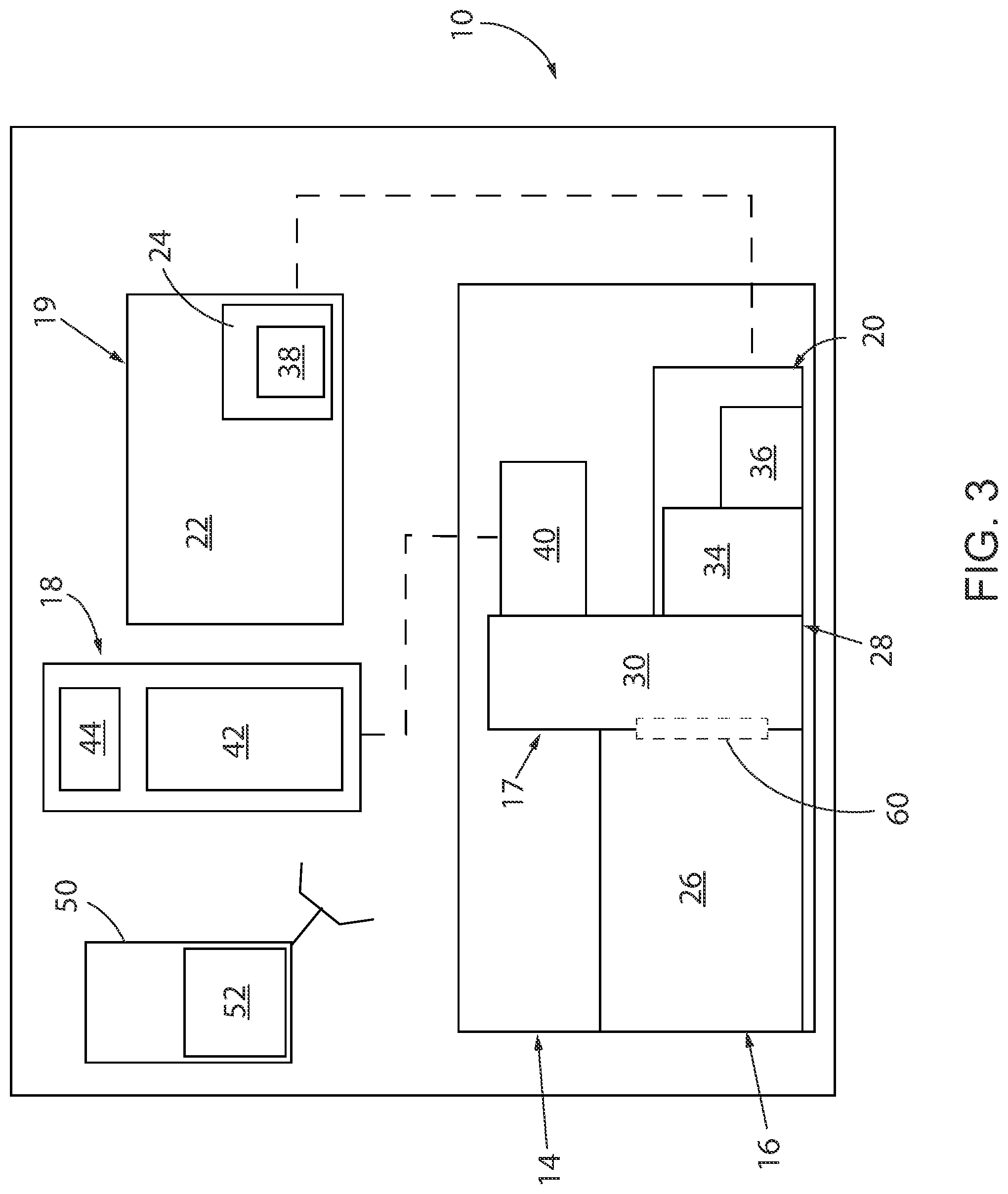 Patent US12325301 Figure 3 – Hybrid industrial machine powertrain
