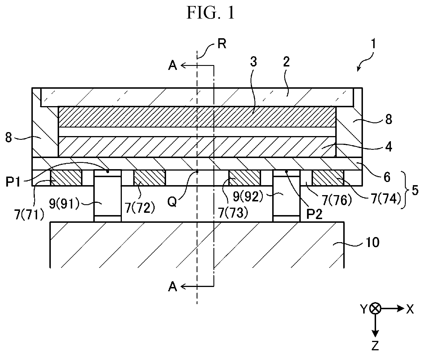 Patent US12325304 Figure 1 – In-vehicle display device