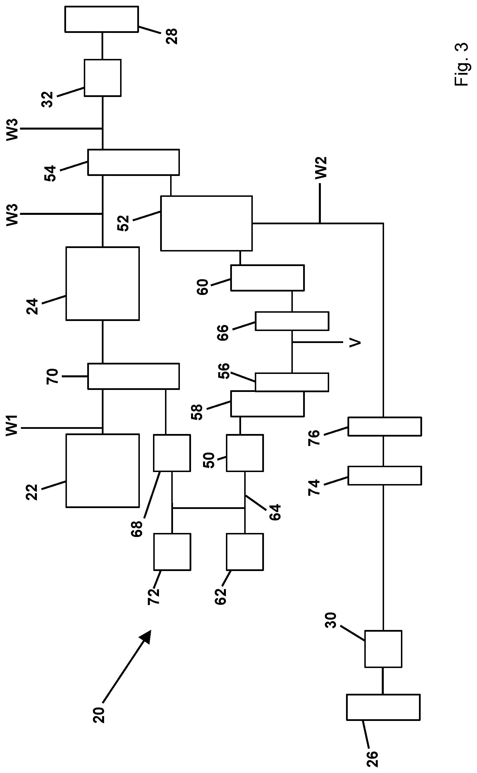 Patent US12325305 Figure 3 – Power-split axle drive and agricultural vehicle