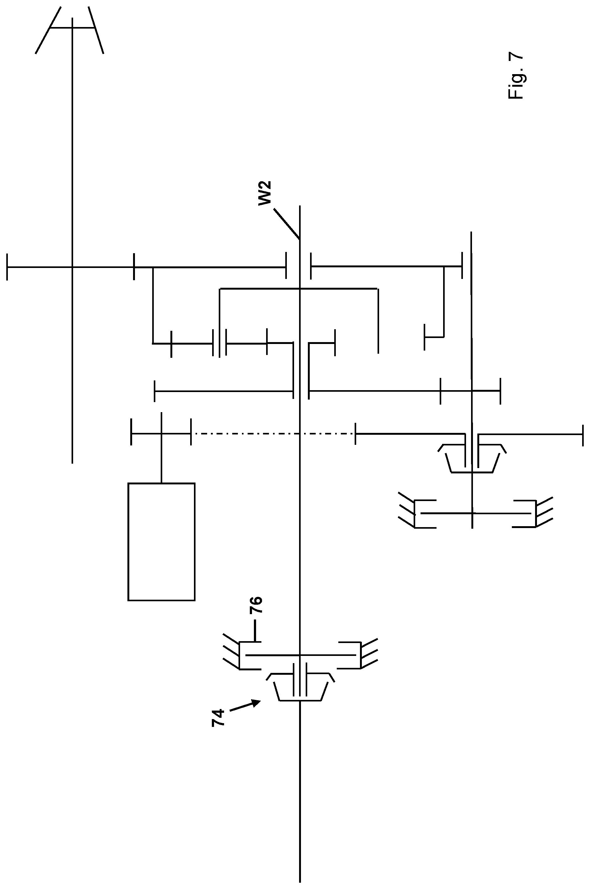 Patent US12325305 Figure 7 – Power-split axle drive and agricultural vehicle