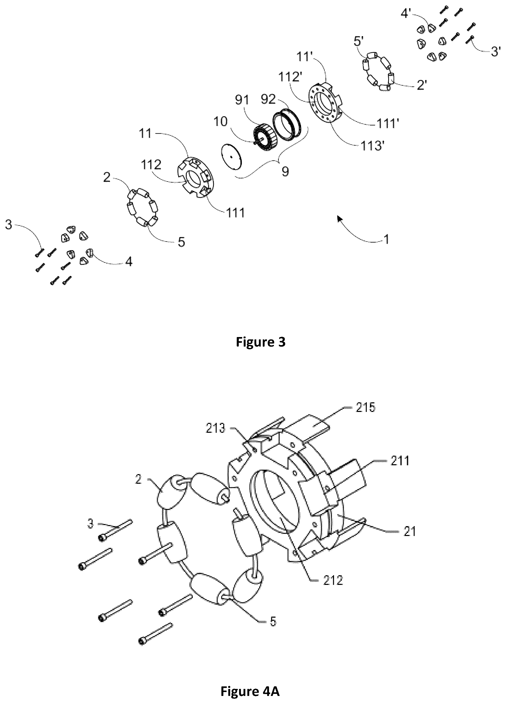 Patent US12325306 Figure 2 – Motor-wheel for an omni-directional mechanism and vehicle using the same