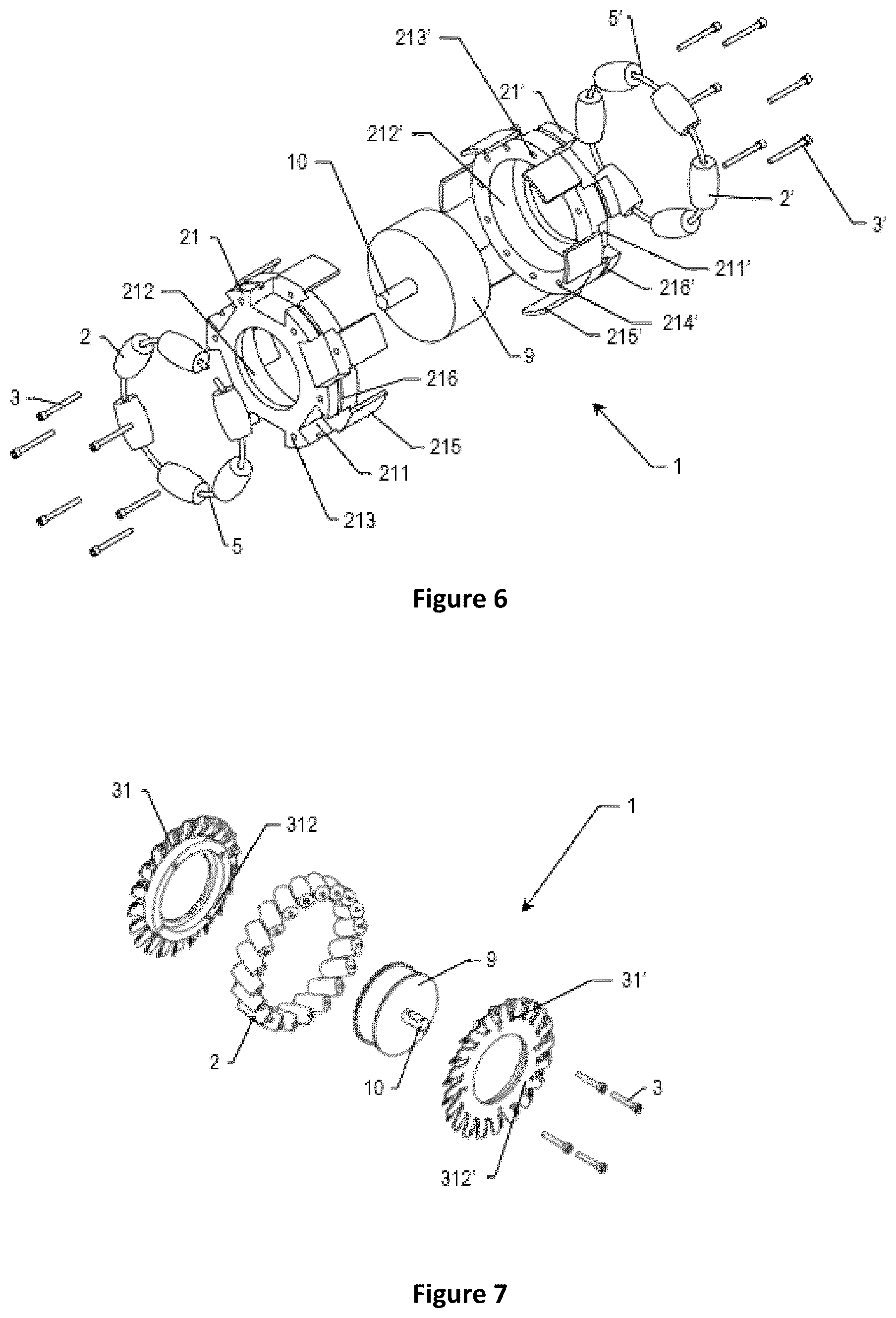 Patent US12325306 Figure 4 – Motor-wheel for an omni-directional mechanism and vehicle using the same