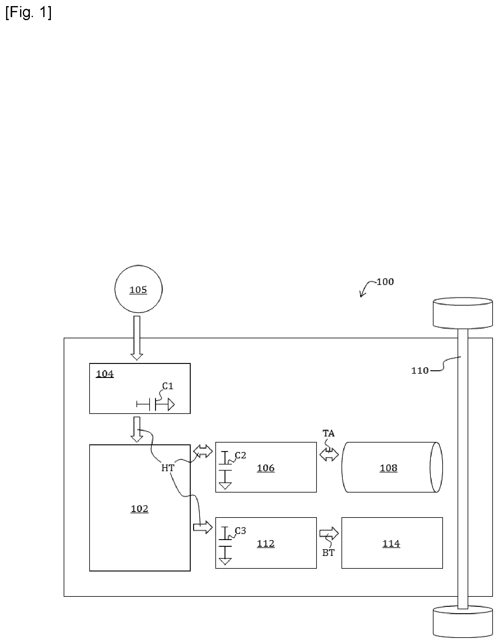 Patent US12325311 Figure 1 – Active discharge device and method