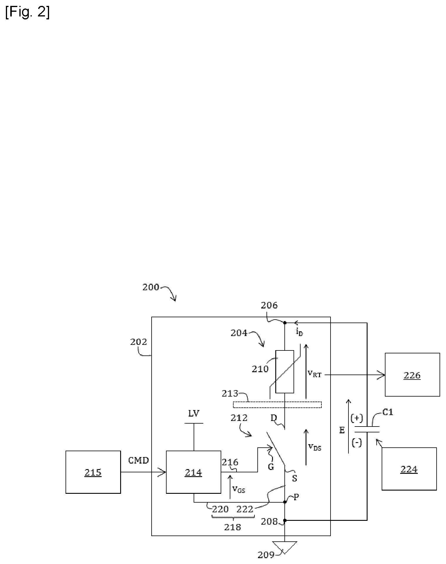 Patent US12325311 Figure 2 – Active discharge device and method