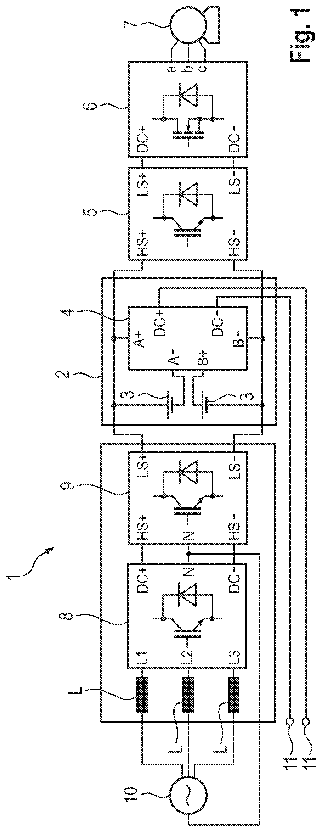 Patent US12325315 Figure 1 – Traction network for a motor vehicle
