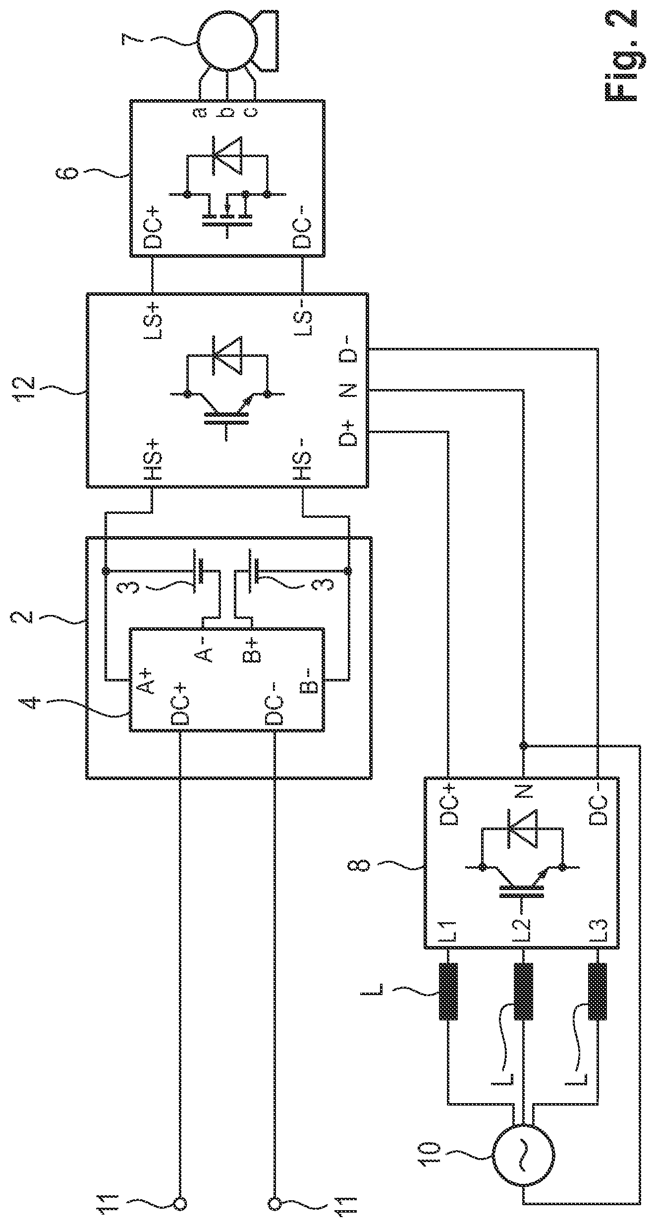 Patent US12325315 Figure 2 – Traction network for a motor vehicle