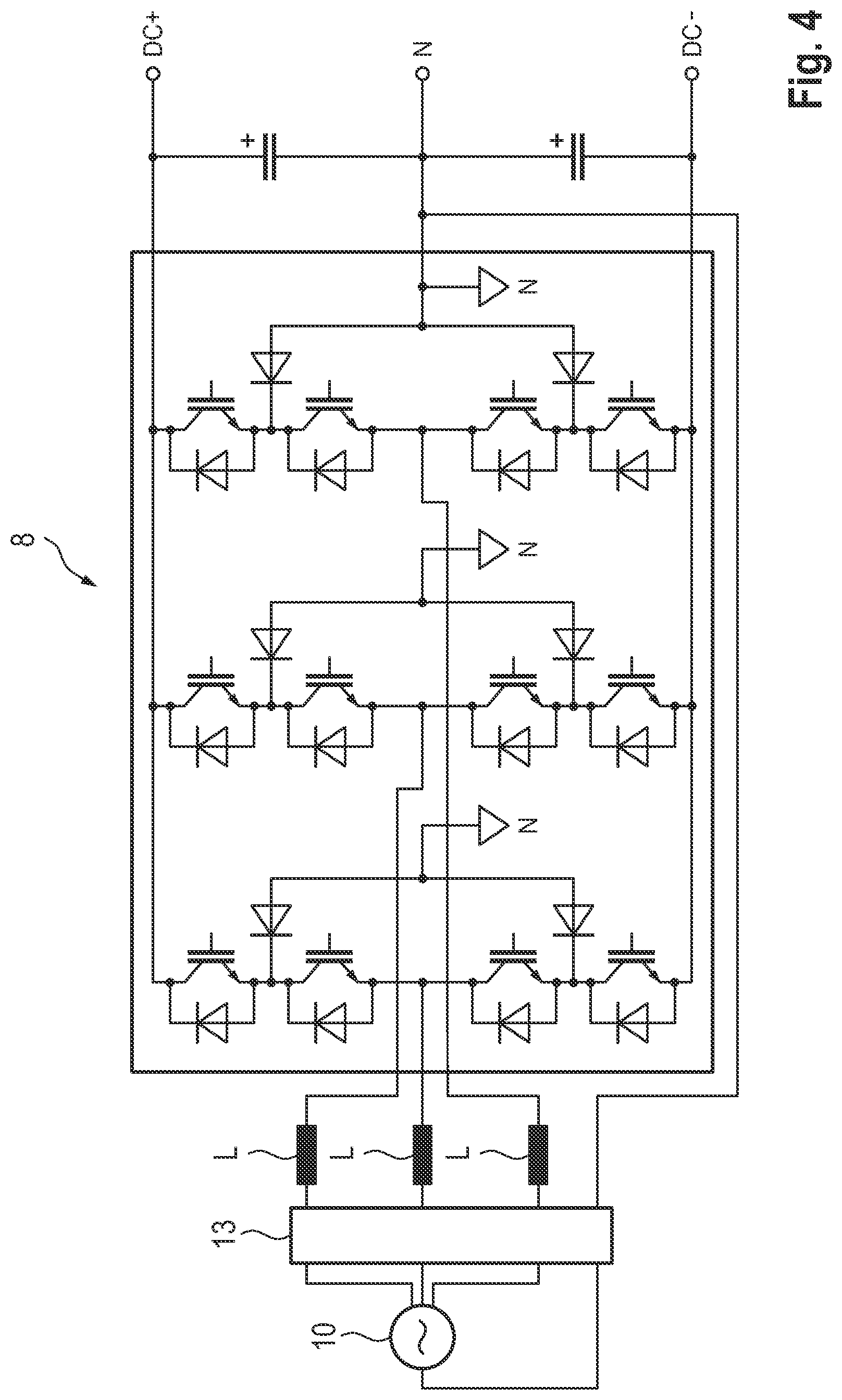 Patent US12325315 Figure 4 – Traction network for a motor vehicle