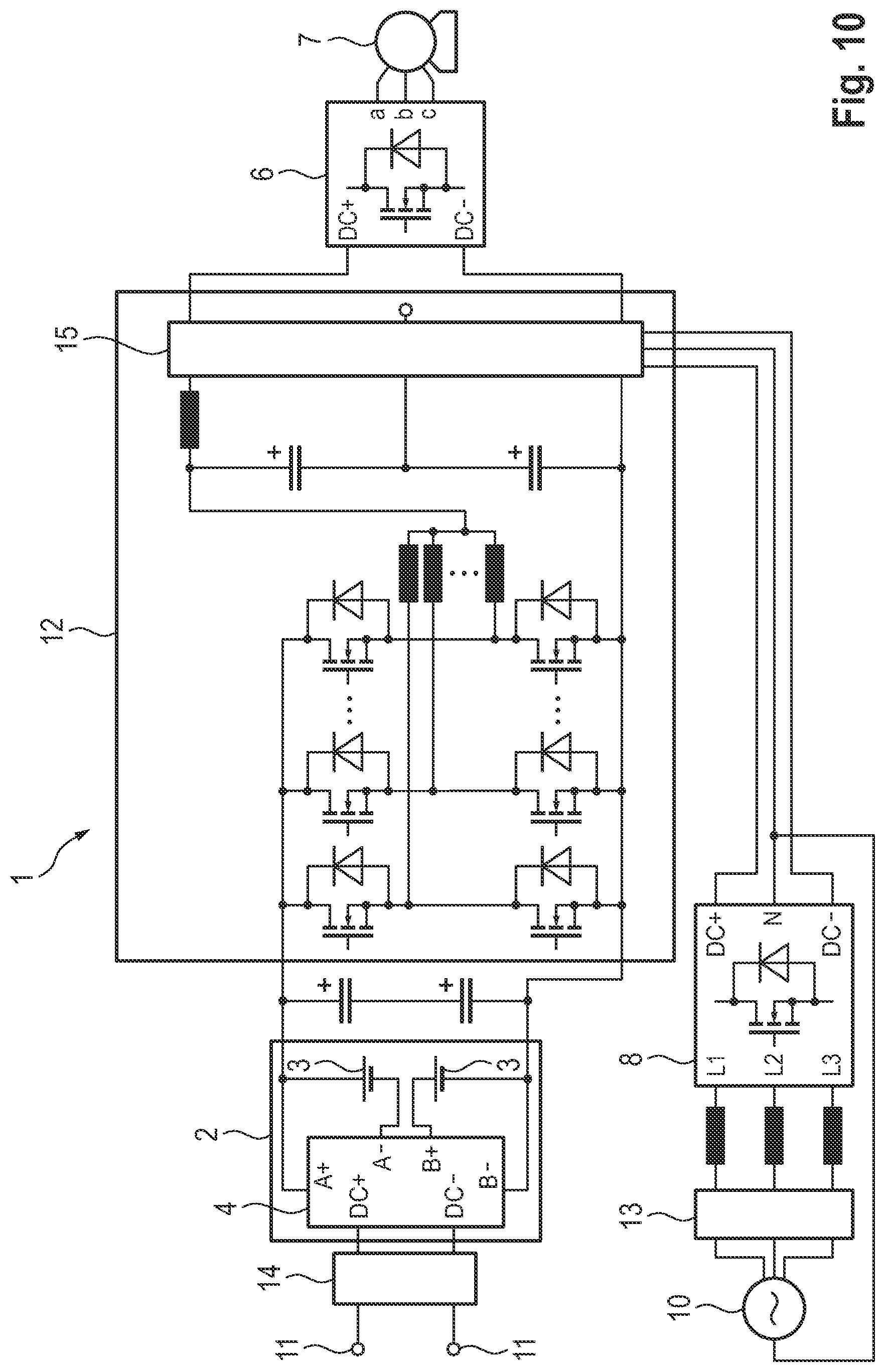 Patent US12325315 Figure 10 – Traction network for a motor vehicle