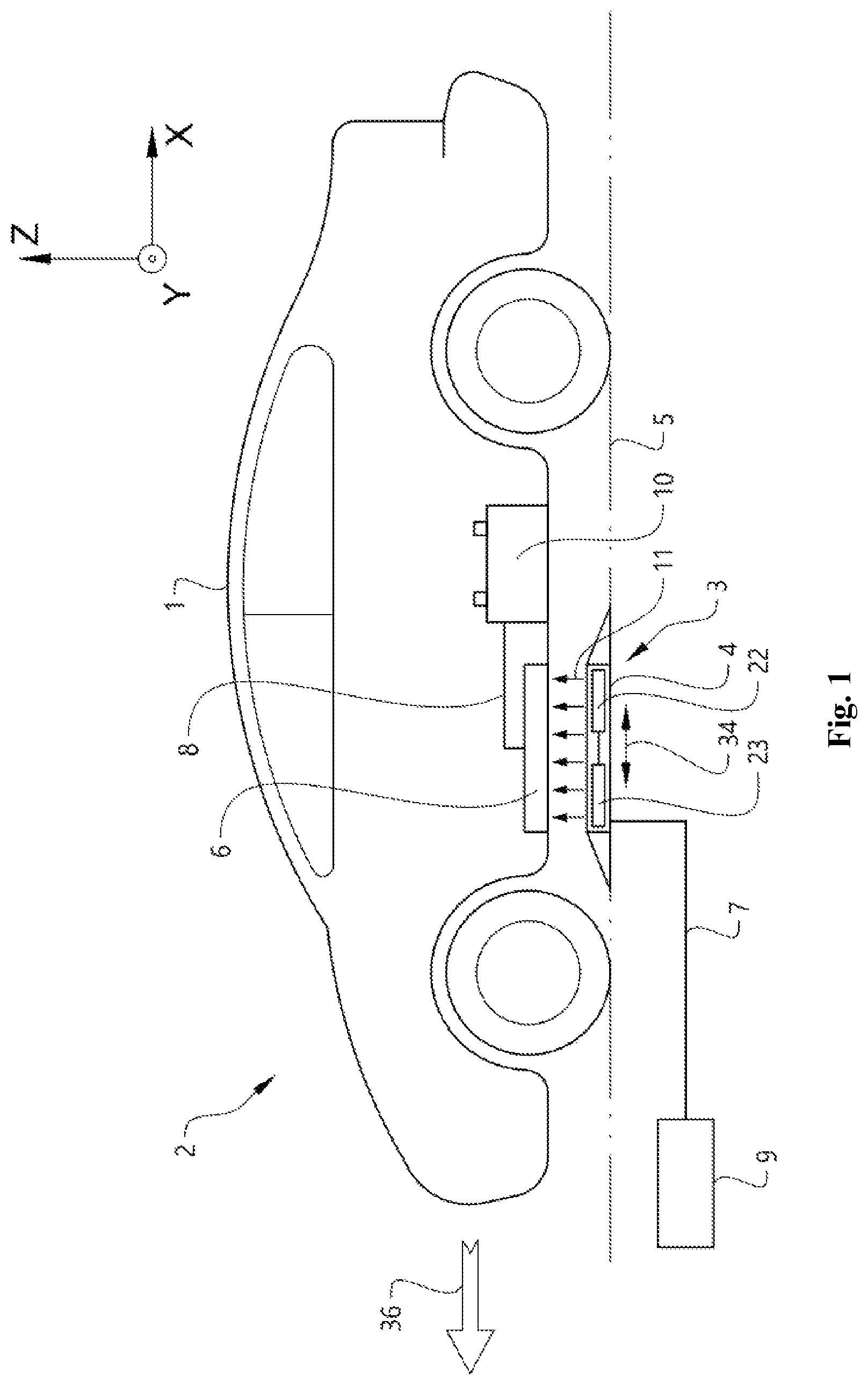 Patent US12325318 Figure 1 – Device for wireless power transfer system for charging vehicle