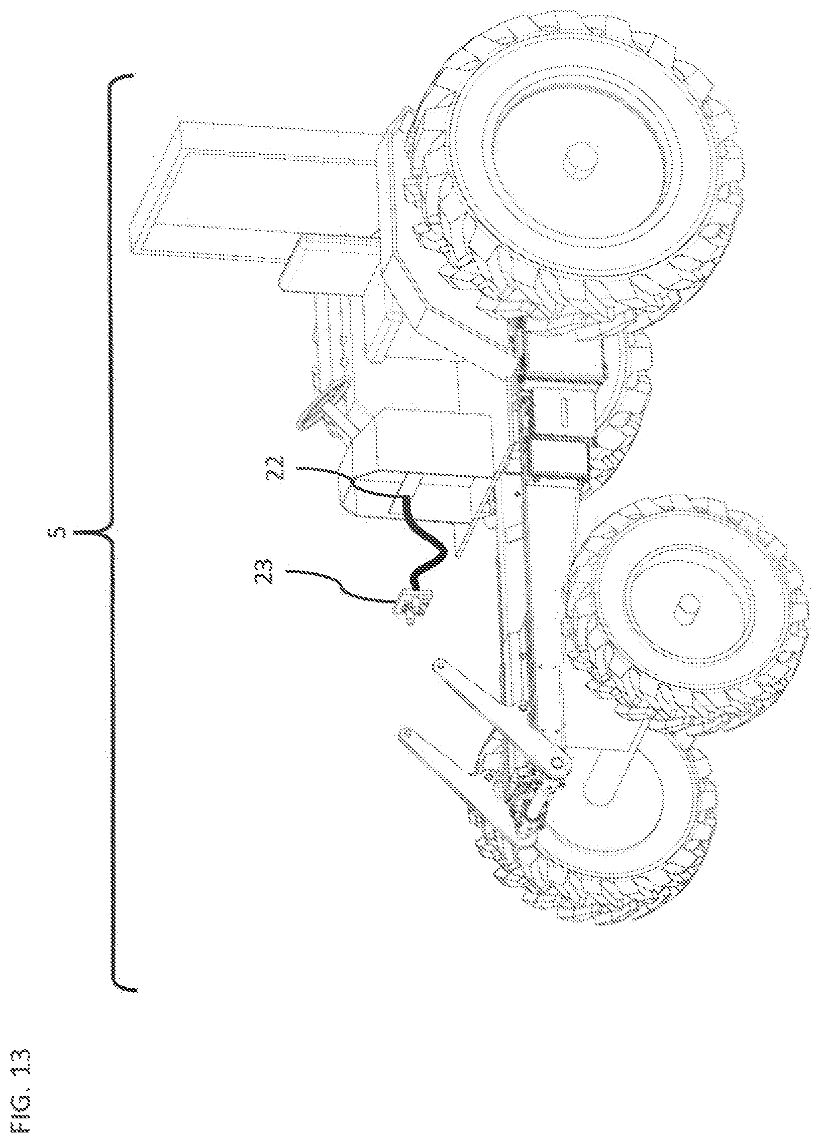 Patent US12325321 Figure 14 – Battery and lift