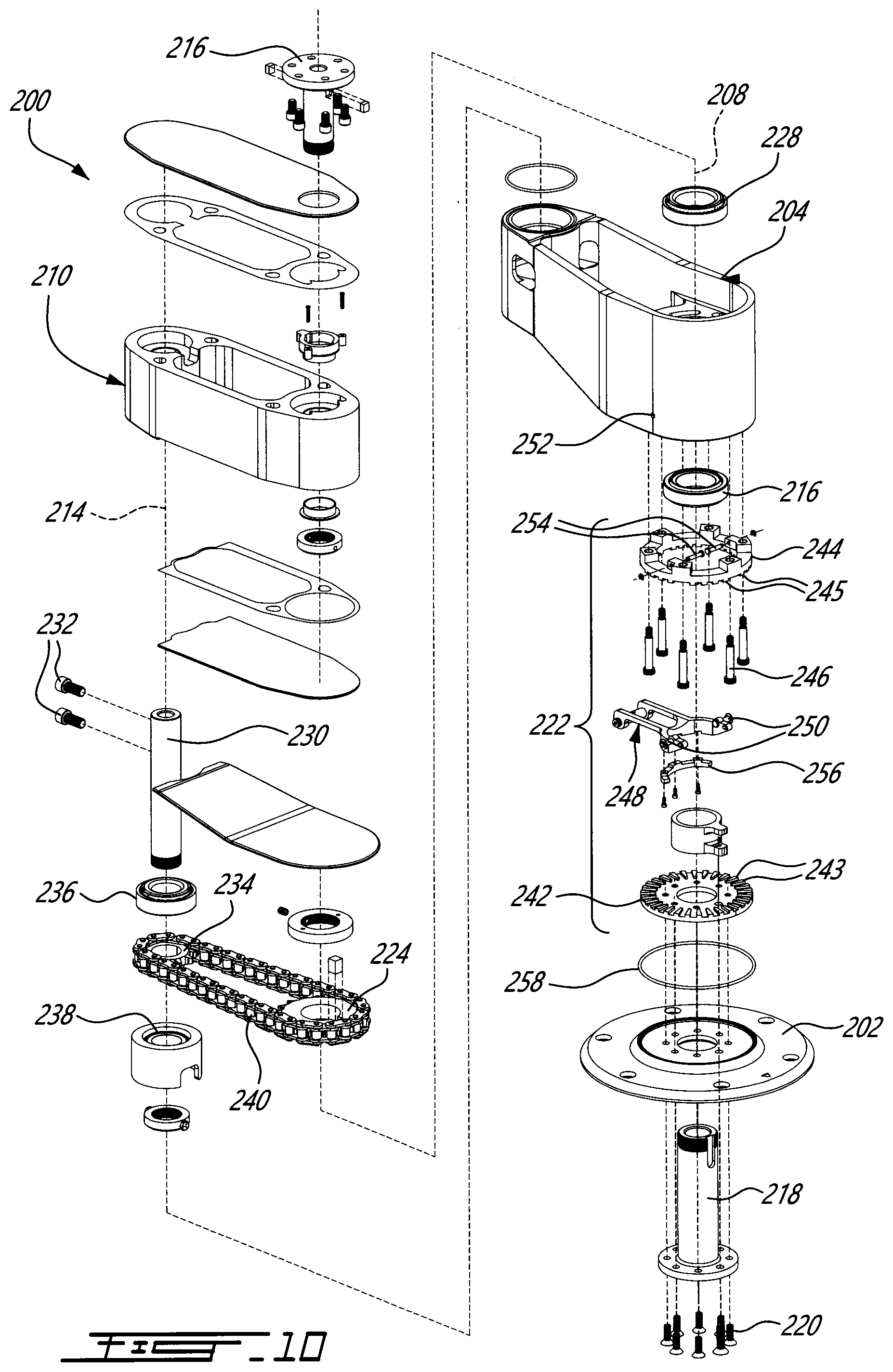 Patent US12325333 Figure 10 – Multi-pivot seat base assembly