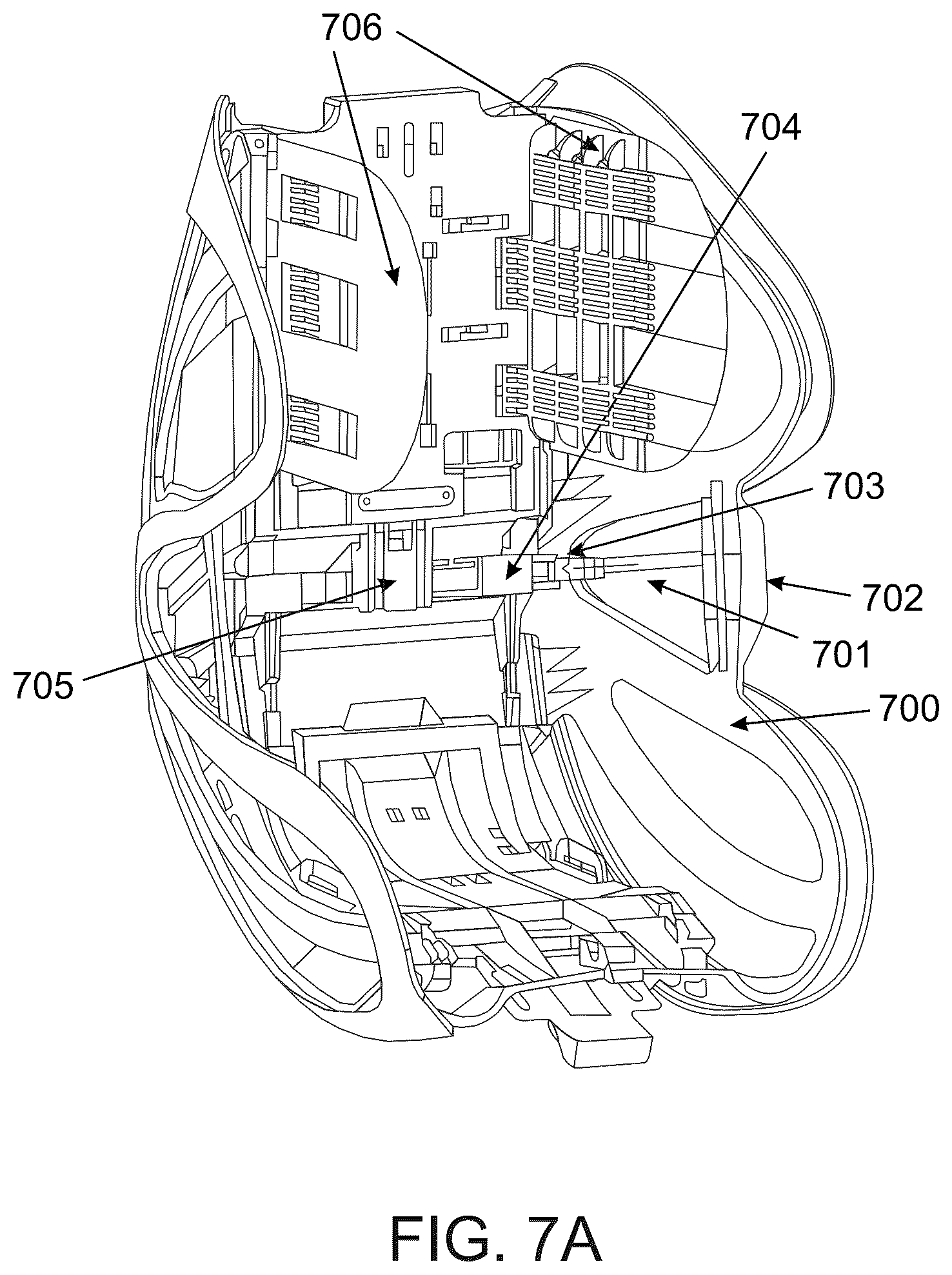 Patent US12325335 Figure 7 – Safety seat protecting from side impact
