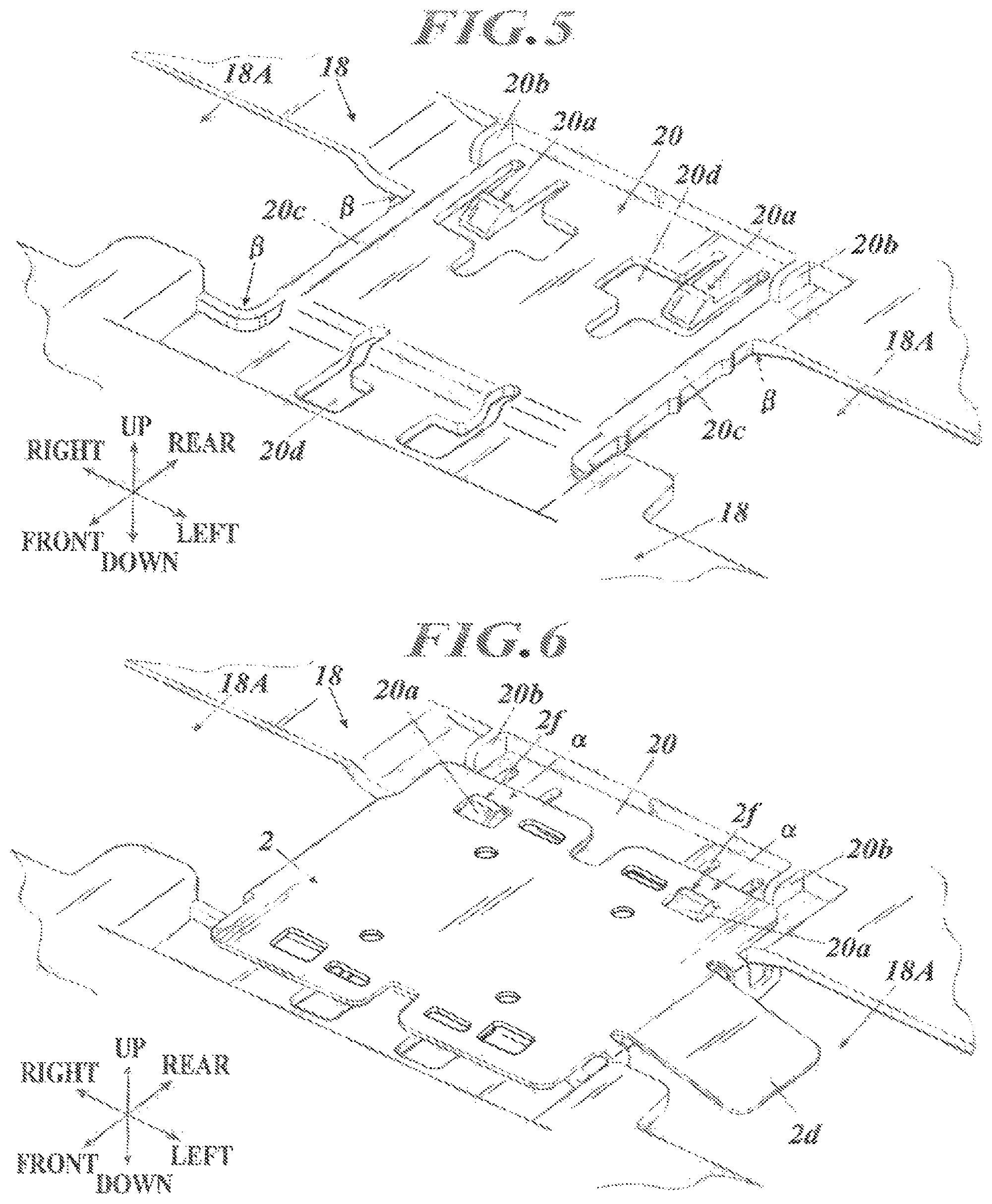 Patent US12325343 Figure 5 – Sensor disposition structure in seat
