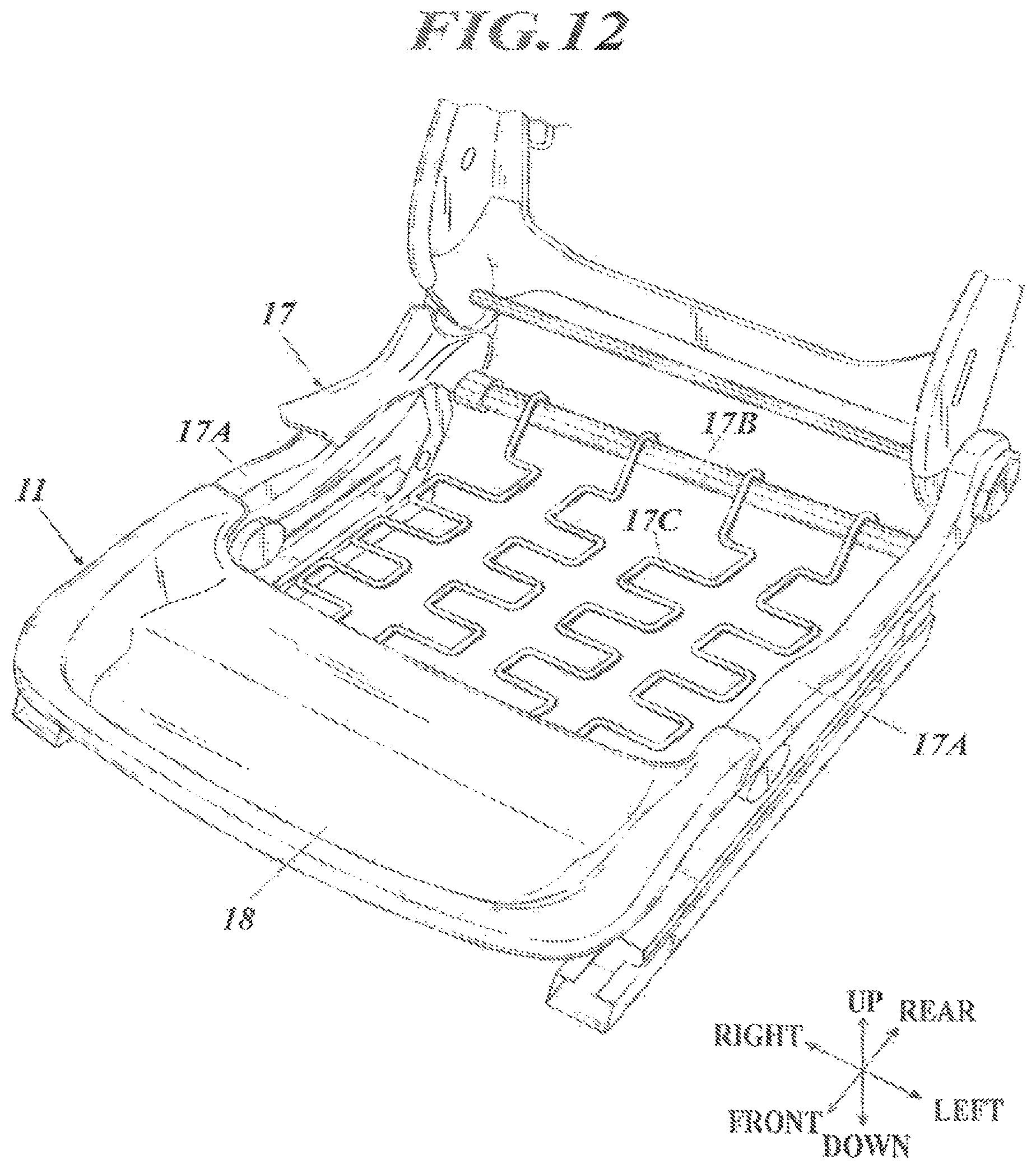 Patent US12325343 Figure 9 – Sensor disposition structure in seat