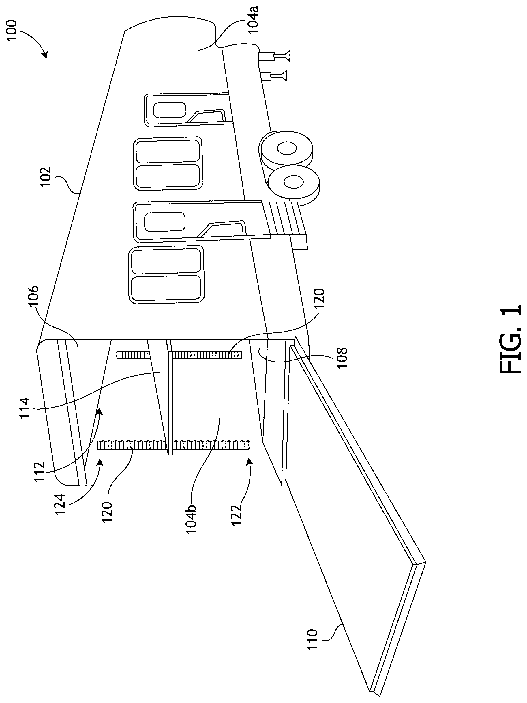 Patent US12325346 Figure 1 – Floor positioning system
