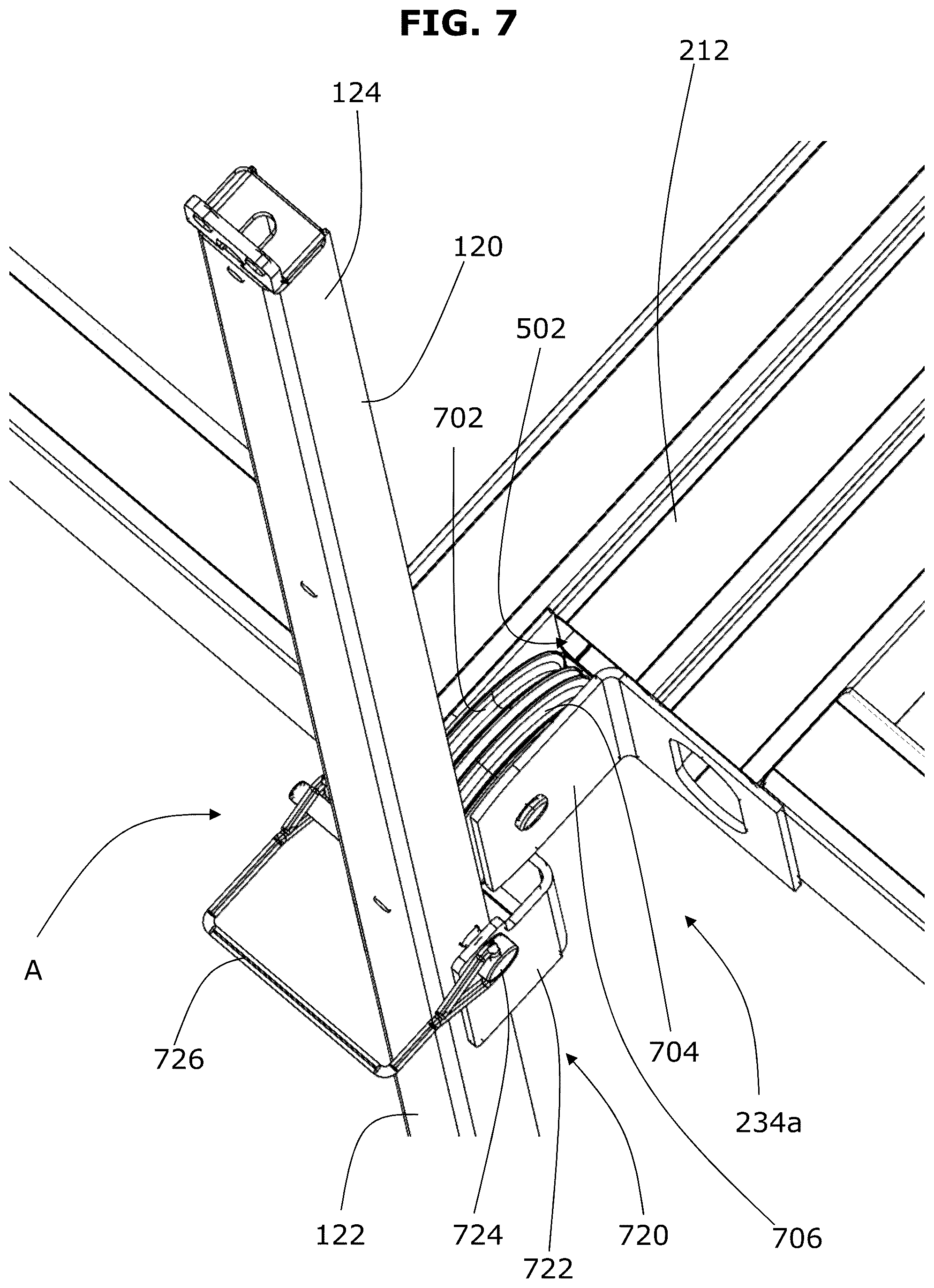 Patent US12325346 Figure 7 – Floor positioning system