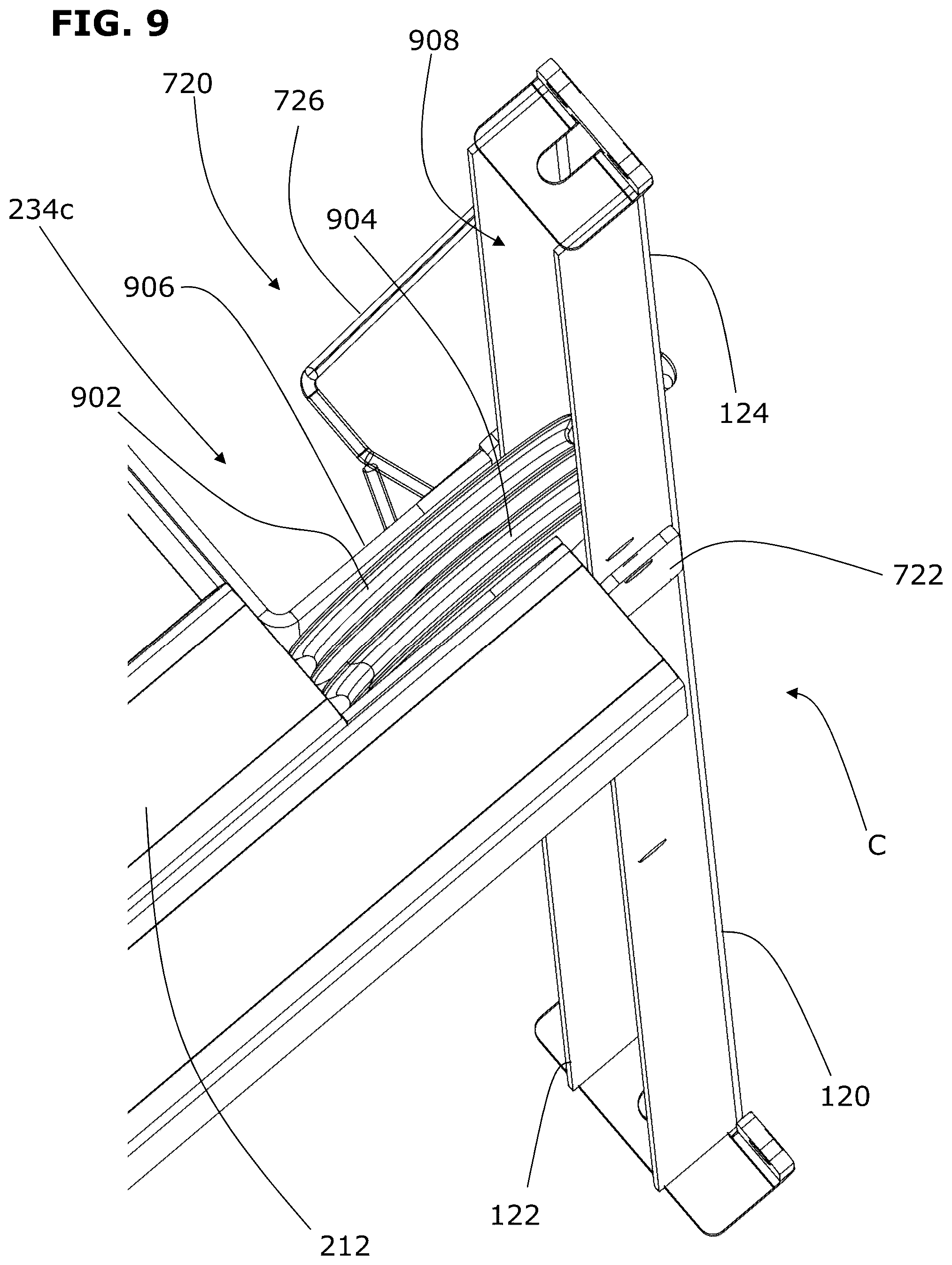 Patent US12325346 Figure 9 – Floor positioning system