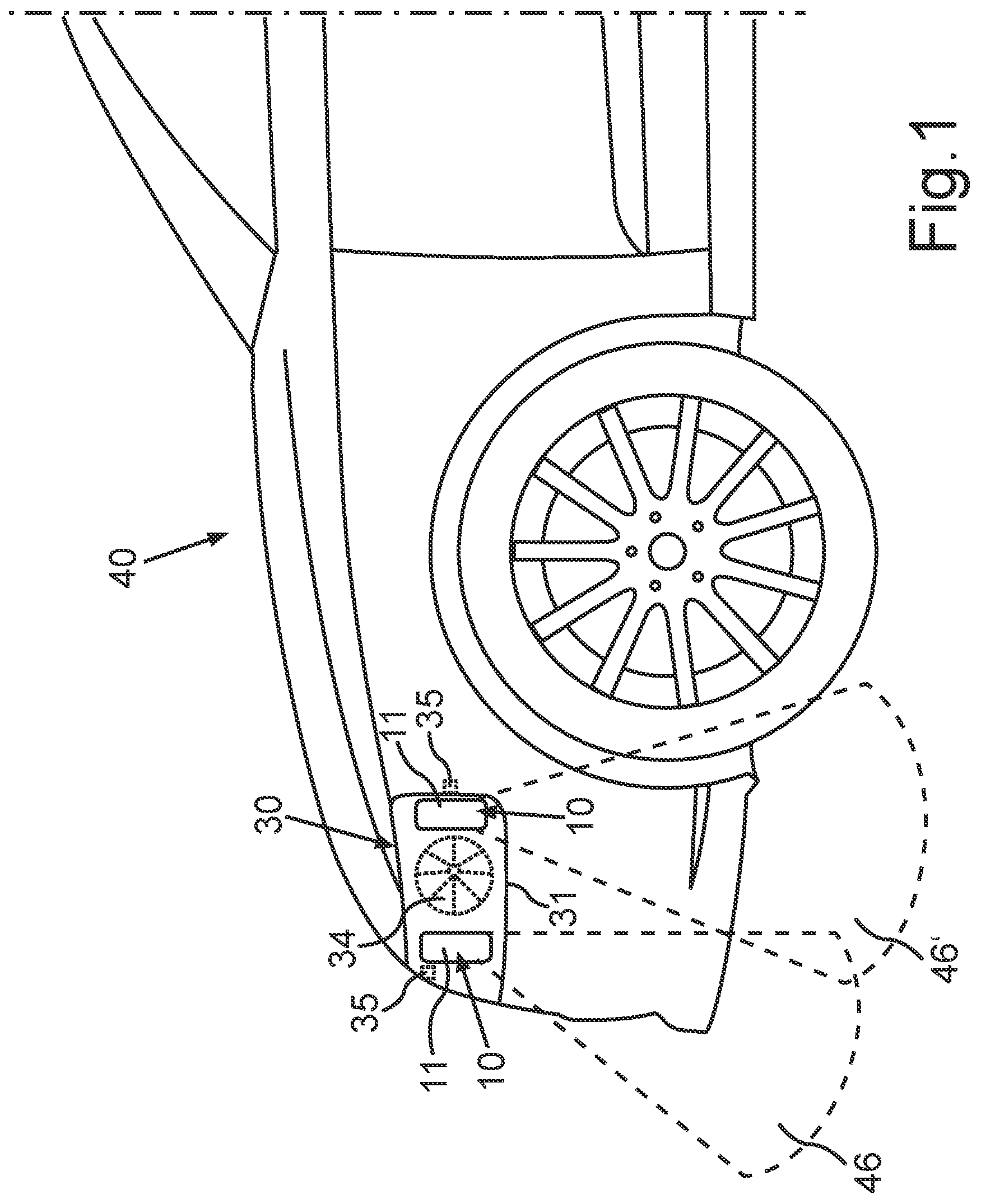 Patent US12325349 Figure 1 – External lighting device for a motor vehicle