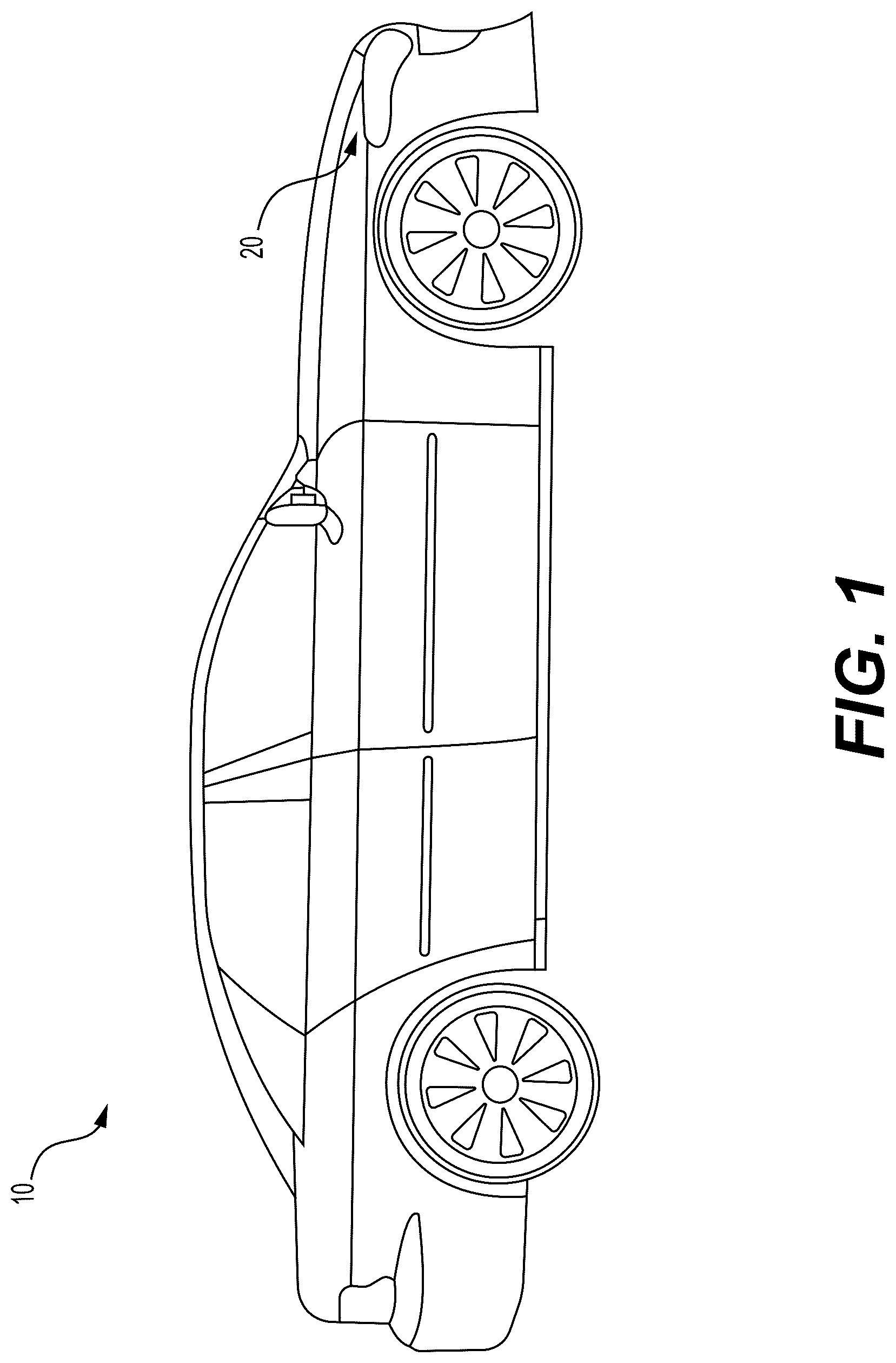 Patent US12325351 Figure 1 – Headlight assembly with releasable bracket for pedestrian protection (PedPro)