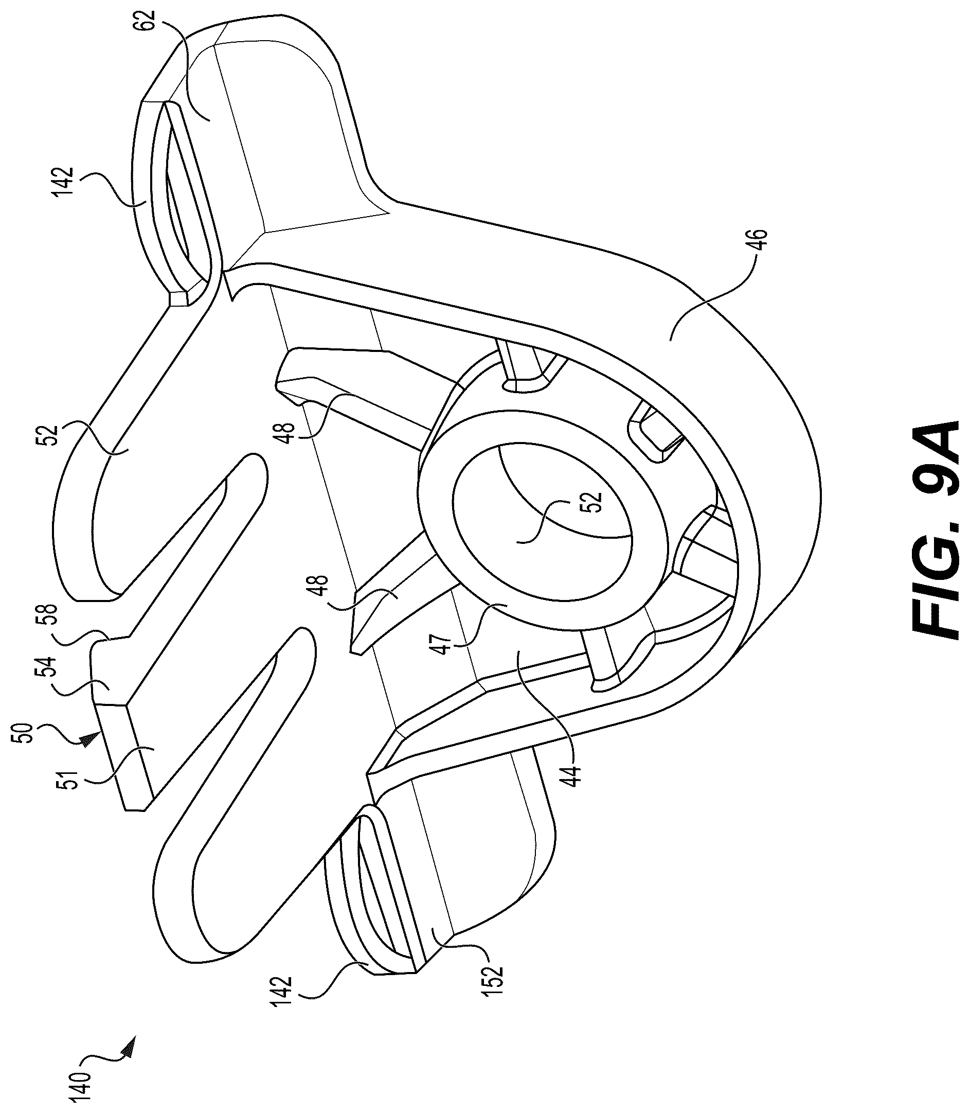 Patent US12325351 Figure 8 – Headlight assembly with releasable bracket for pedestrian protection (PedPro)