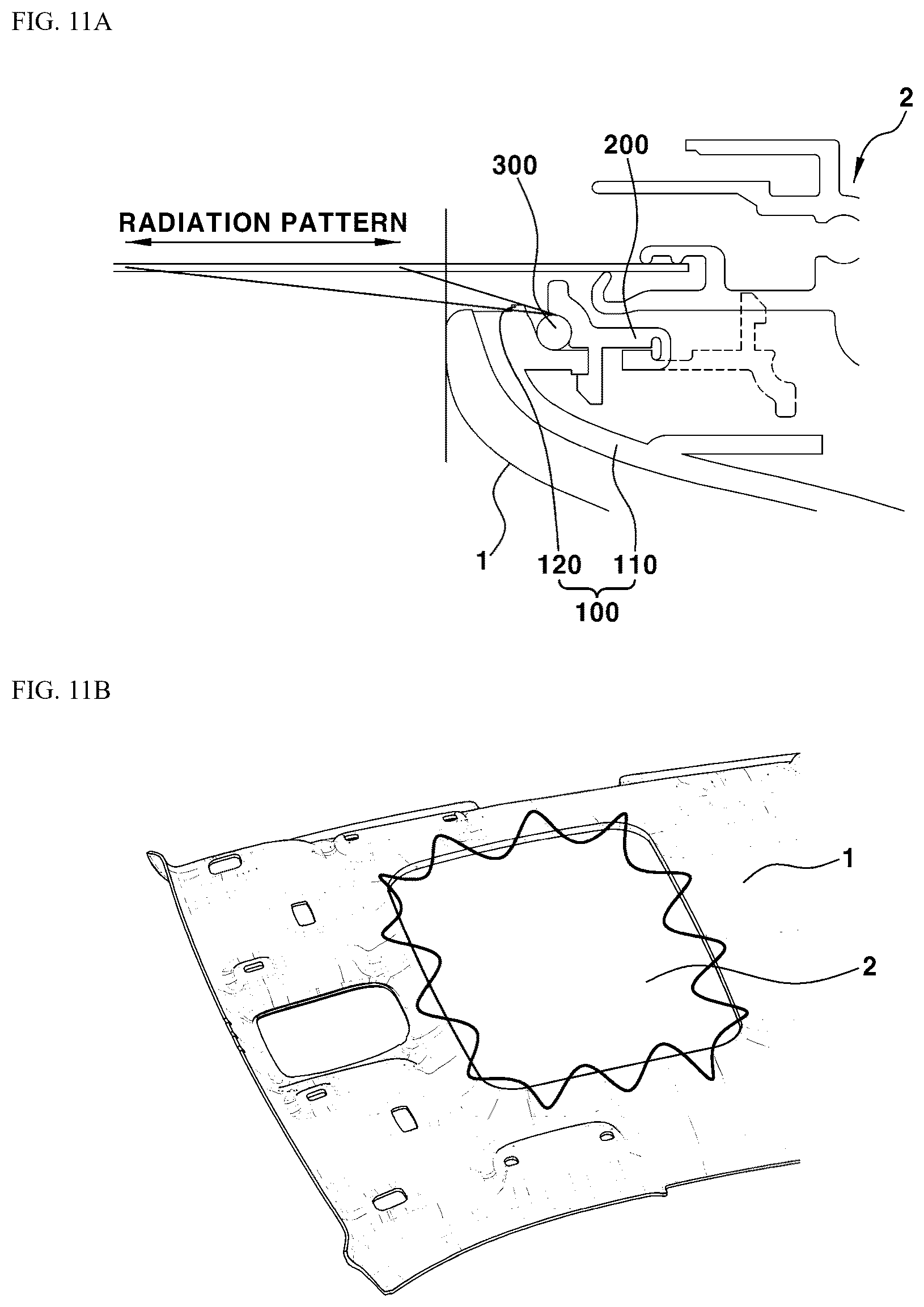 Patent US12325356 Figure 7 – Injection bracket device applied to roof opening for vehicle