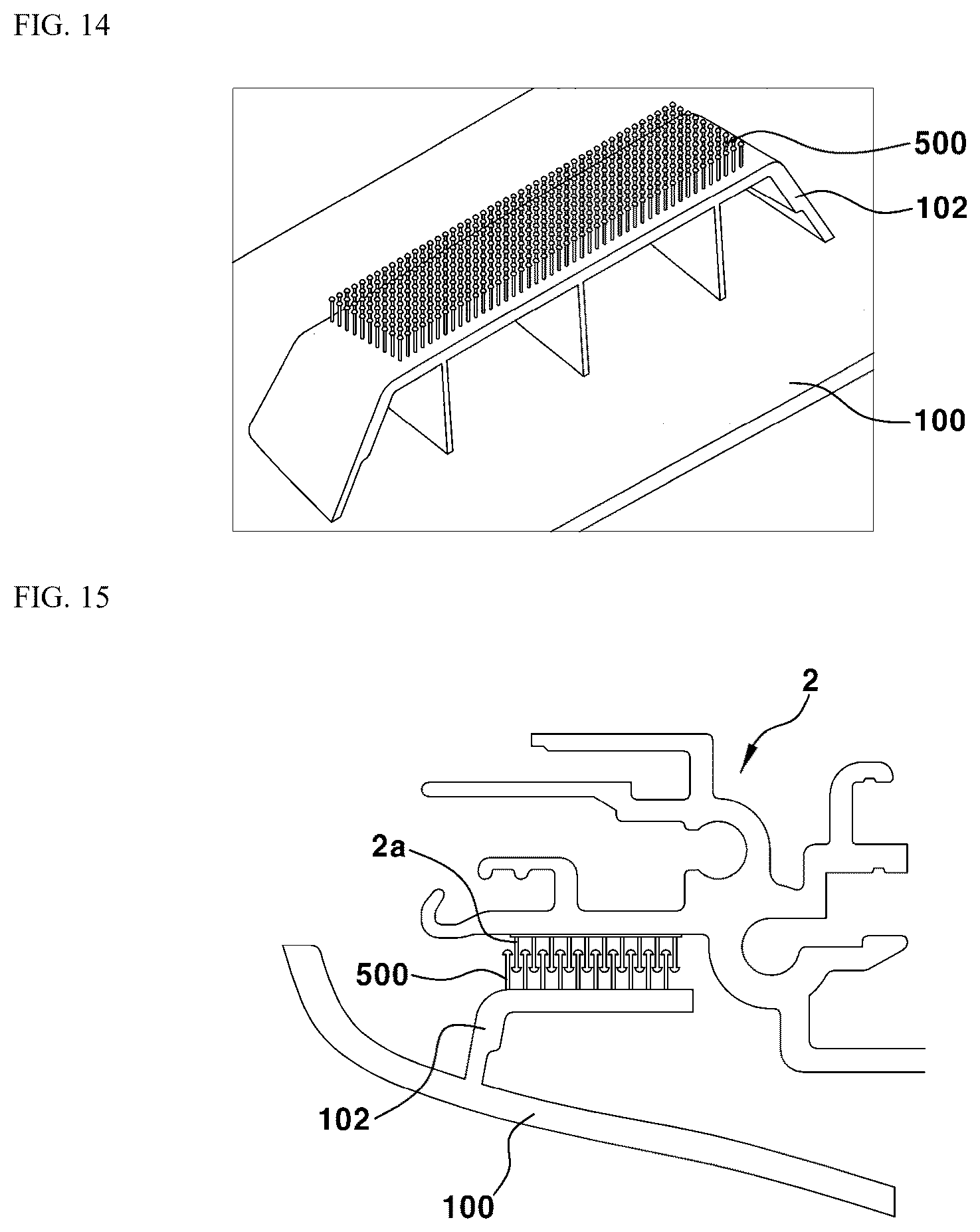 Patent US12325356 Figure 9 – Injection bracket device applied to roof opening for vehicle