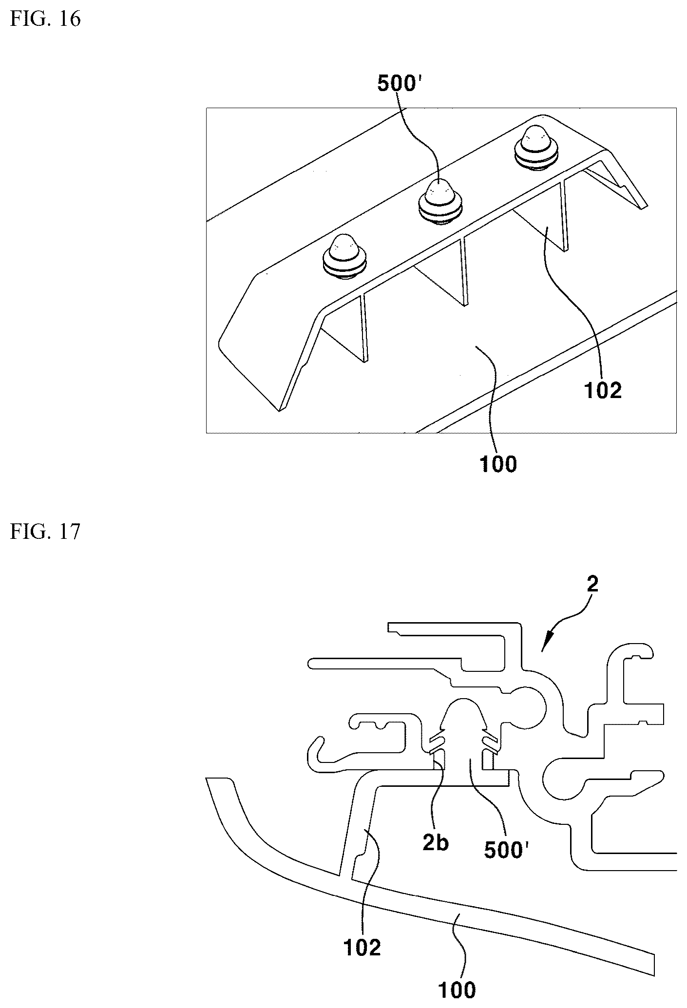 Patent US12325356 Figure 10 – Injection bracket device applied to roof opening for vehicle