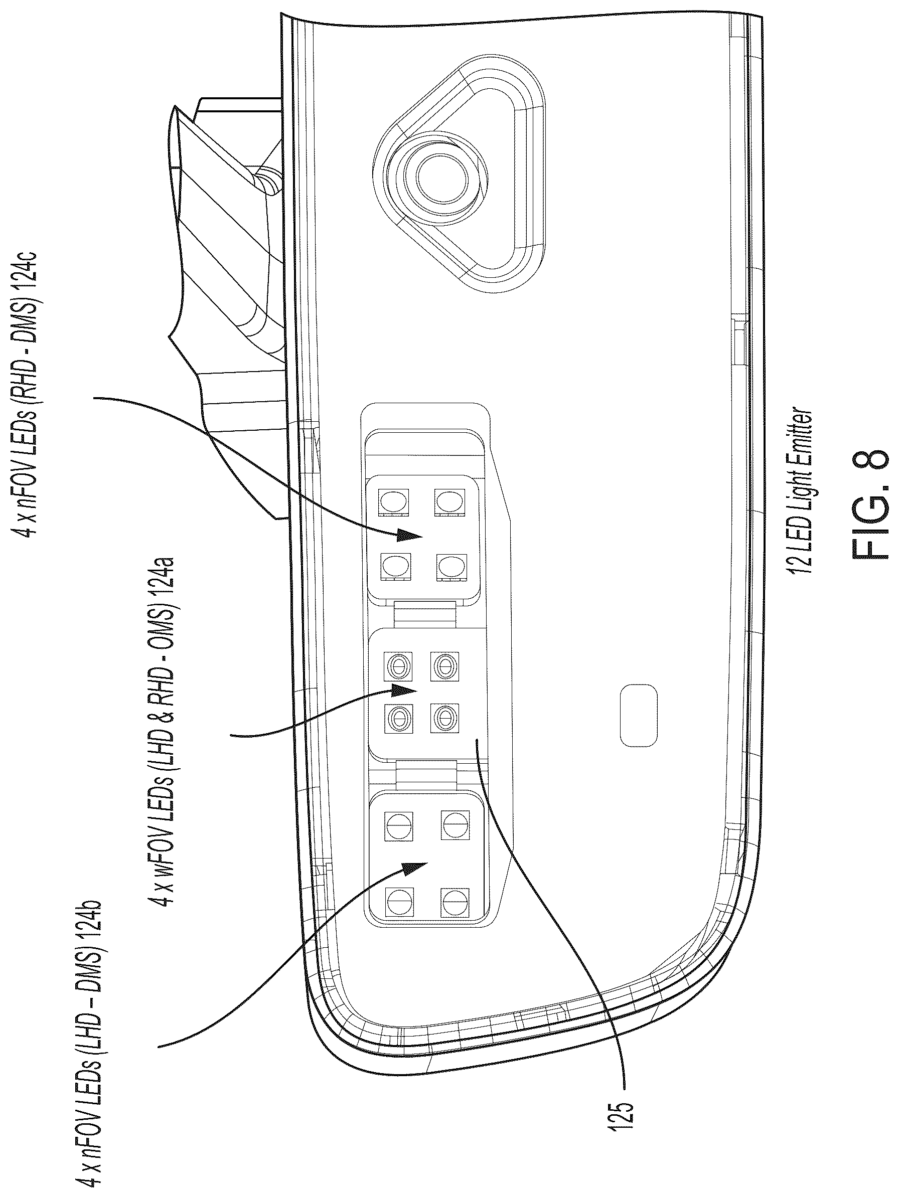 Patent US12325357 Figure 6 – Vehicular interior cabin monitoring system