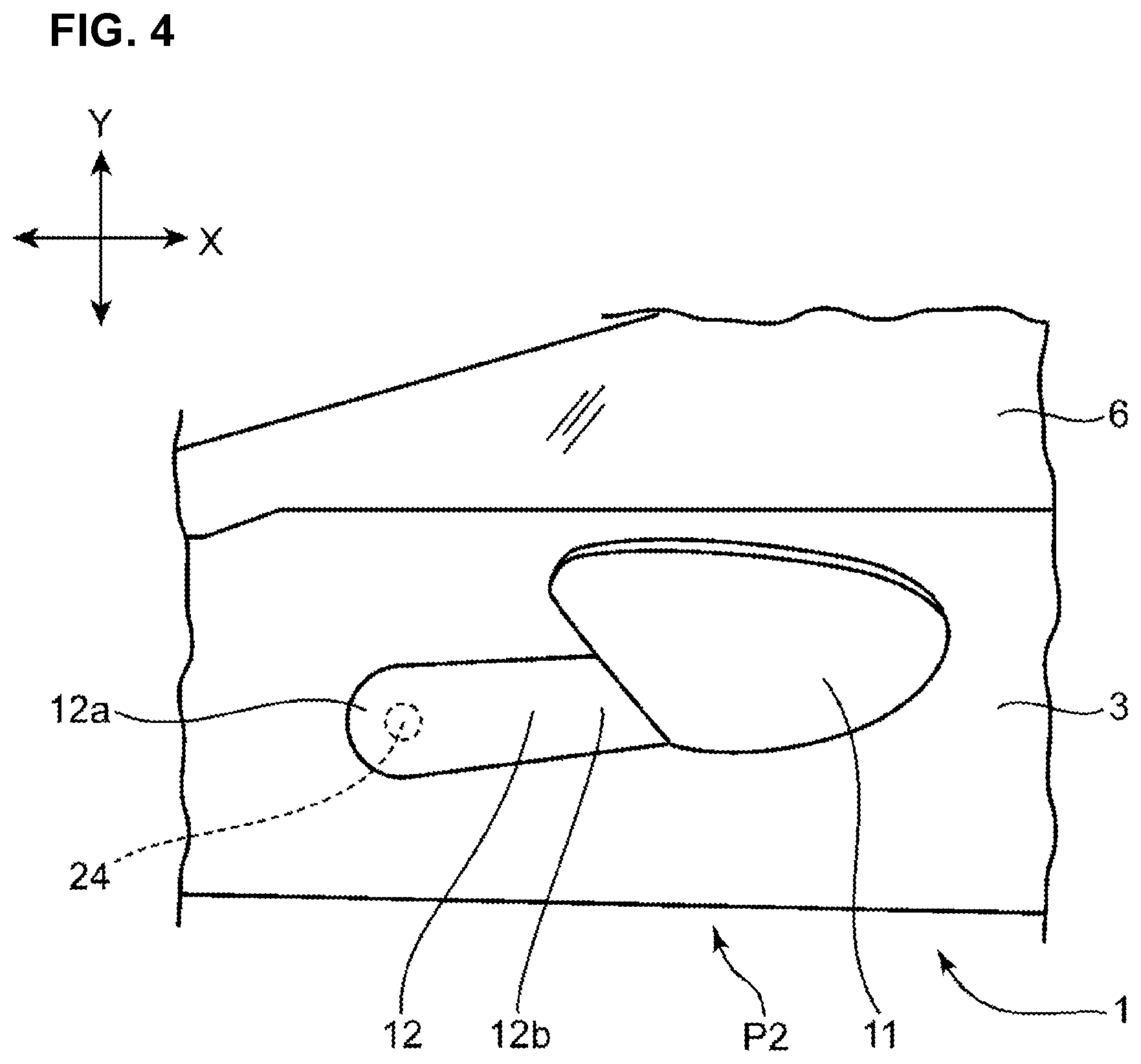 Patent US12325359 Figure 4 – Door mirror structure