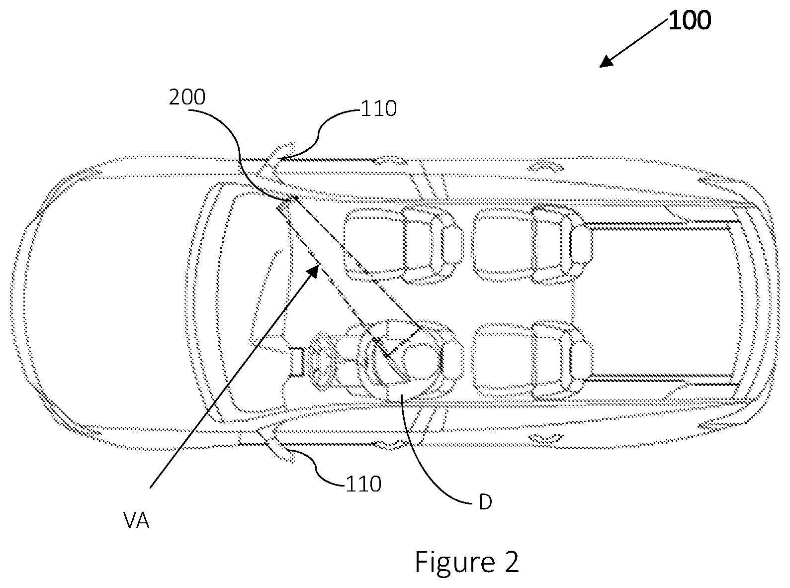 Patent US12325362 Figure 2 – Display system, vehicle and method