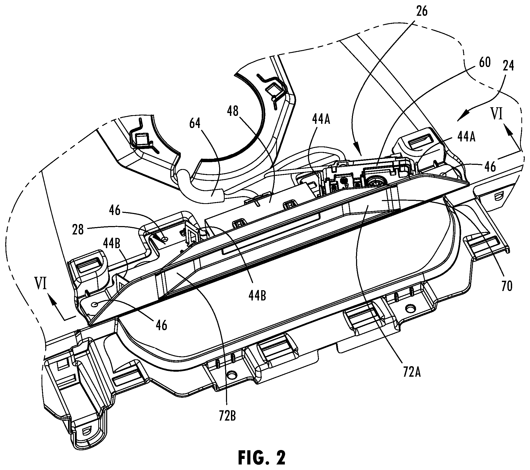 Patent US12325364 Figure 2 – Universal camera mount assembly for a motor vehicle