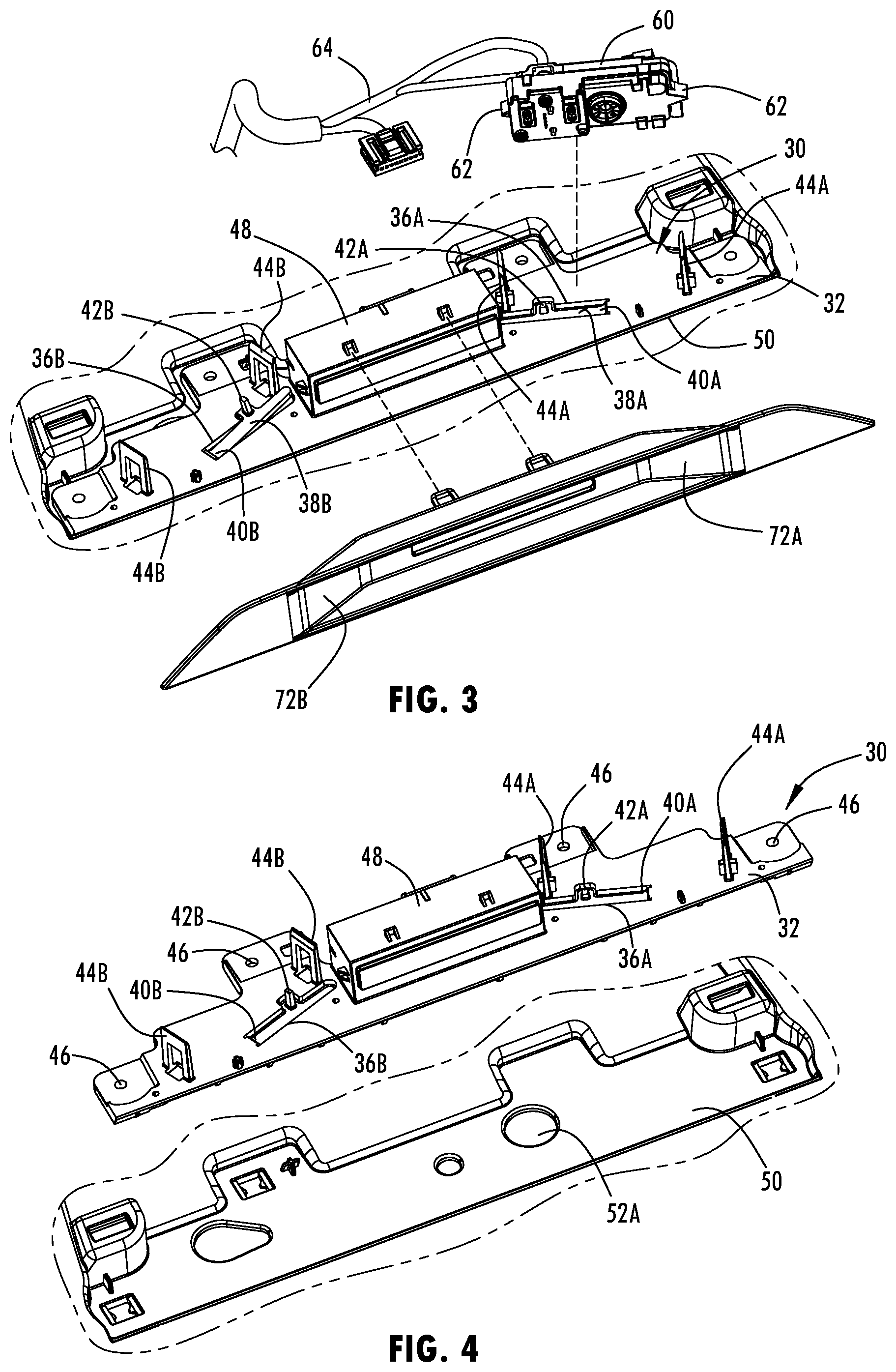 Patent US12325364 Figure 3 – Universal camera mount assembly for a motor vehicle