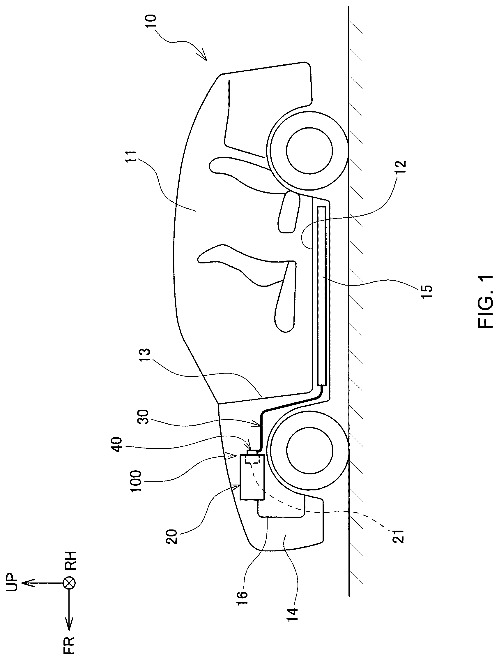 Patent US12325367 — High-voltage cable connection structure — Figure 1