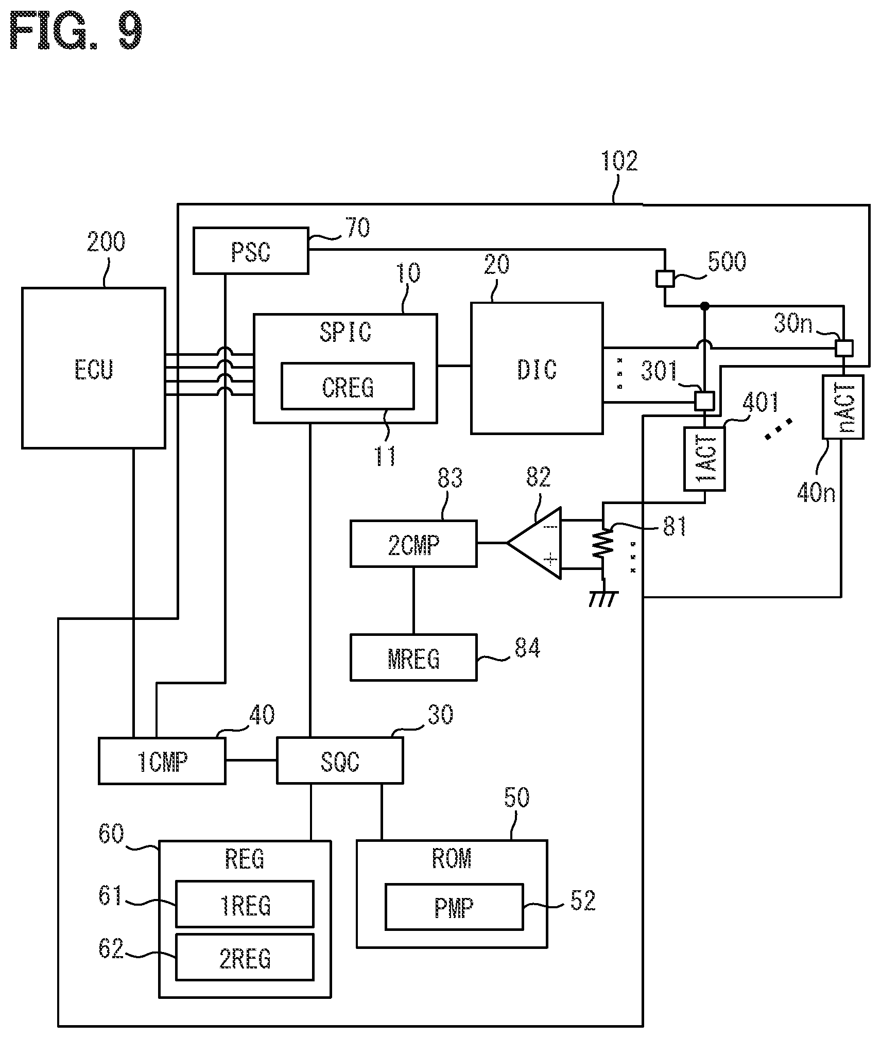 Patent US12325368 Figure 5 – Drive circuit for controlling conduction states of multiple loads