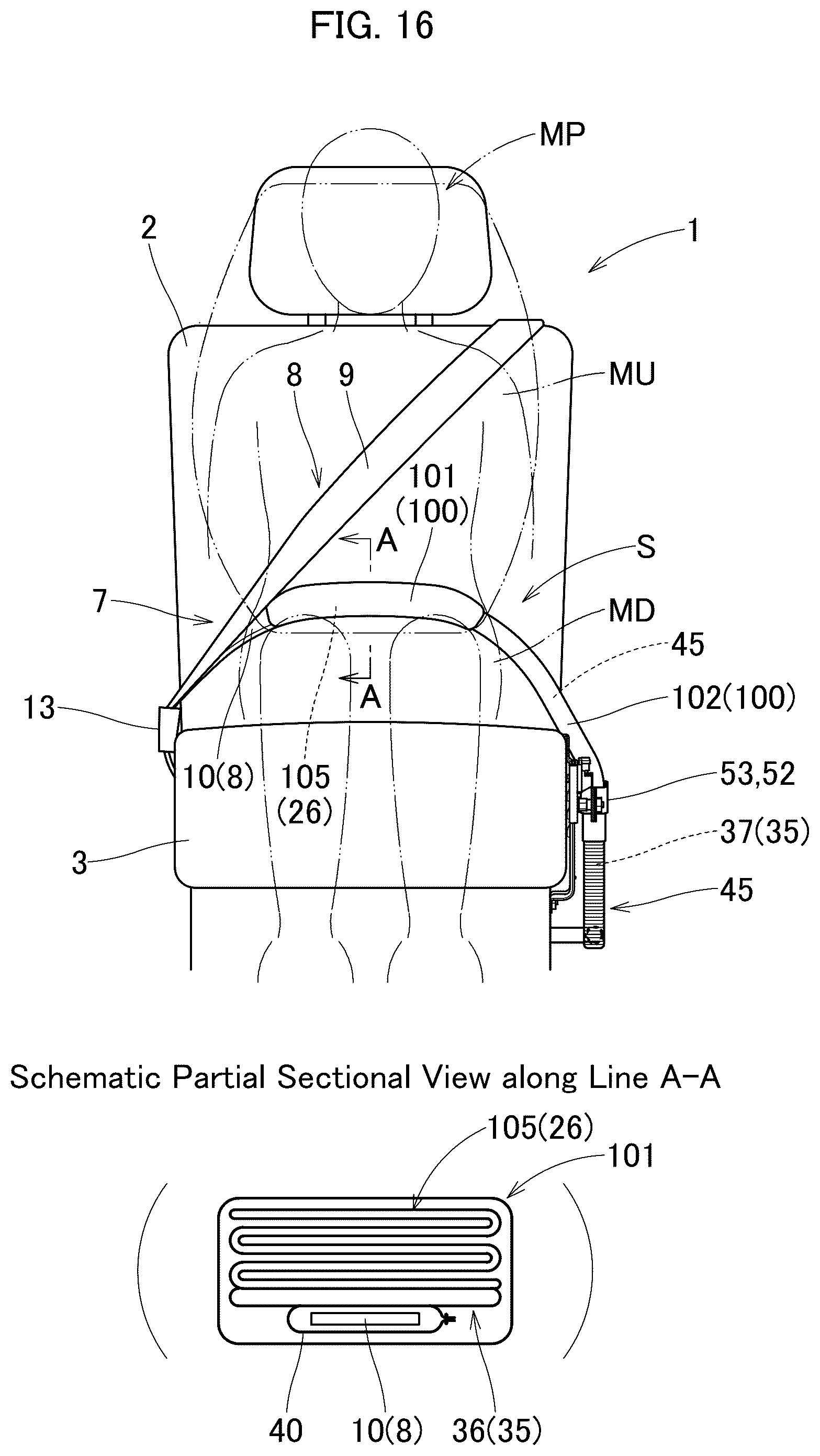 Patent US12325377 Figure 14 – Occupant protection device
