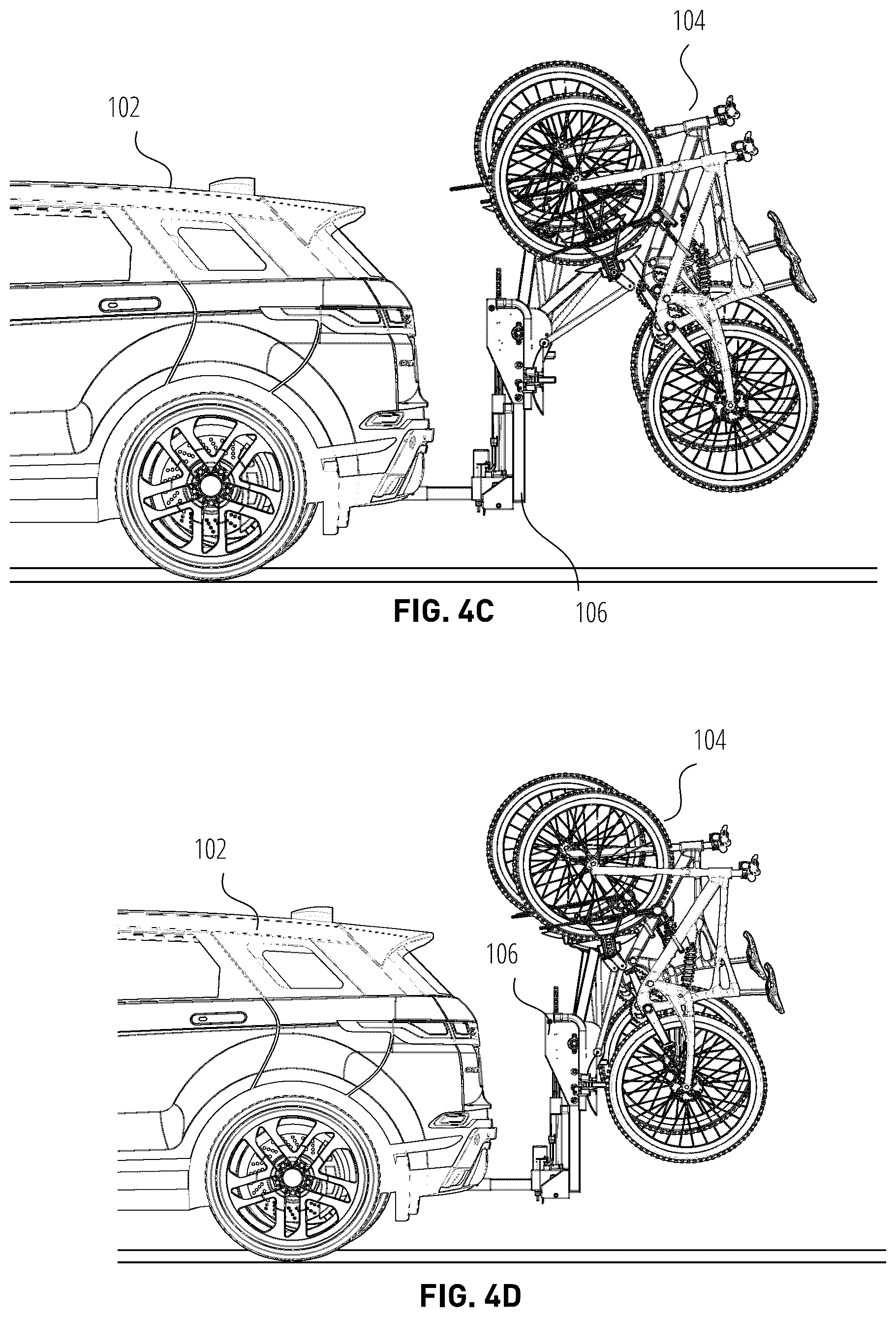 Patent US12325383 Figure 5 – Motorized rack for a vehicle