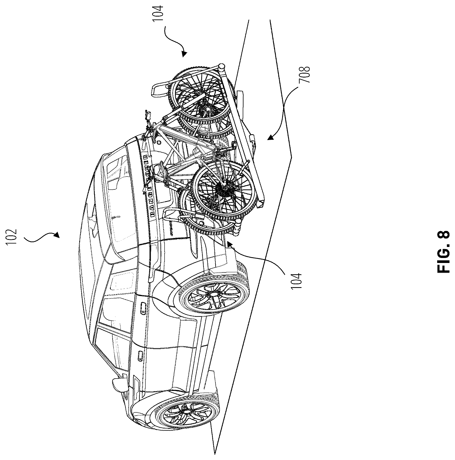 Patent US12325383 Figure 10 – Motorized rack for a vehicle