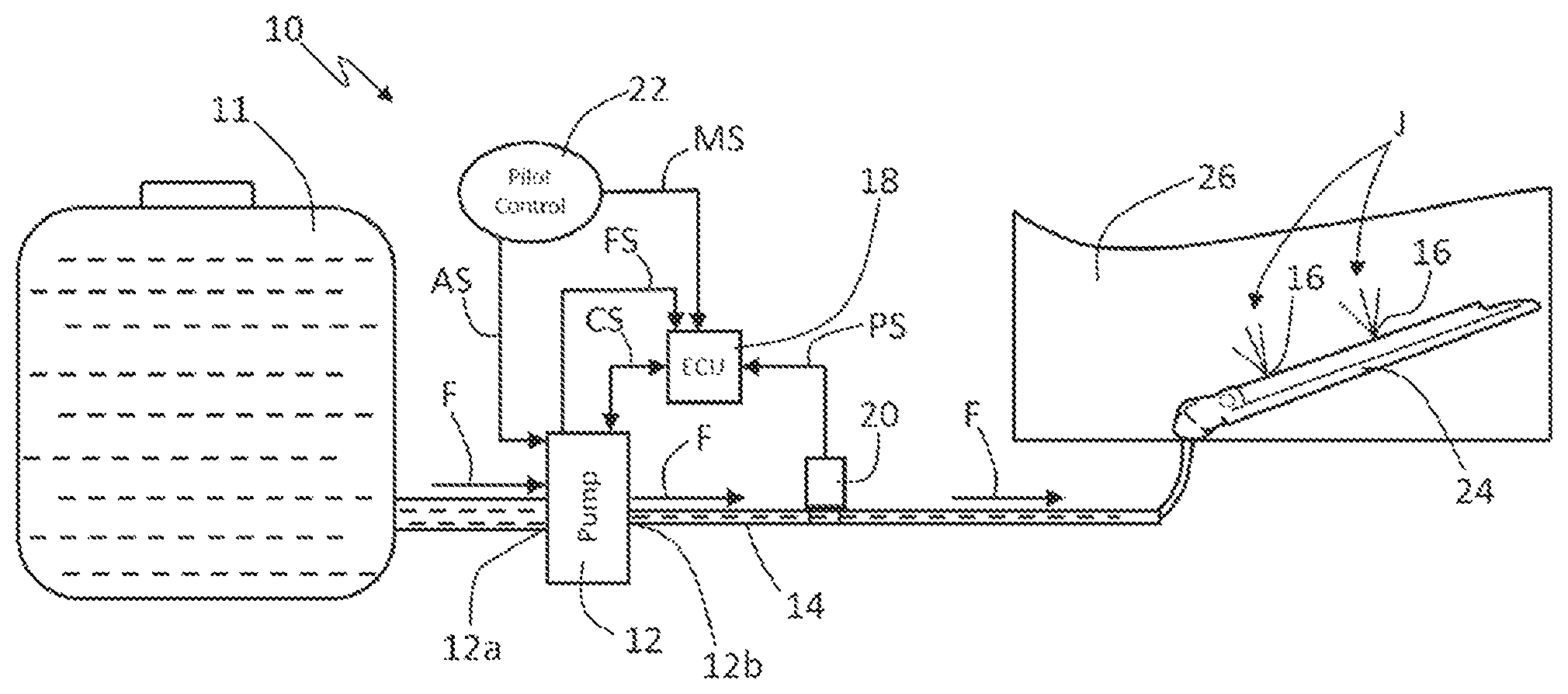 Patent US12325384 Figure 1 – Next generation windshield wash system