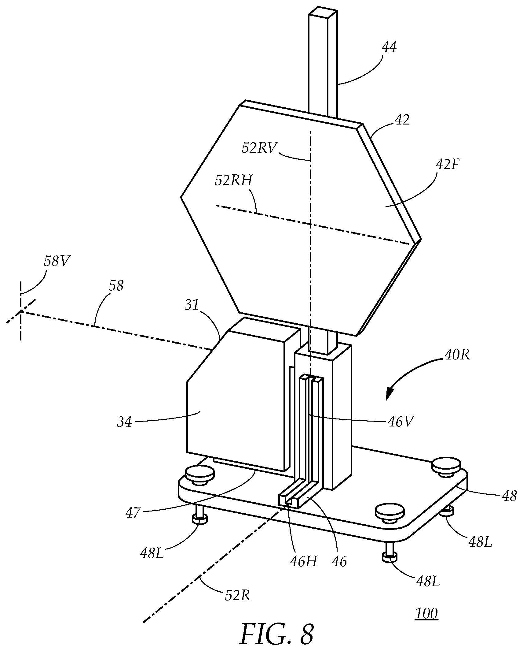 Patent US12325385 Figure 10 – Vehicle sensor calibration target alignment system