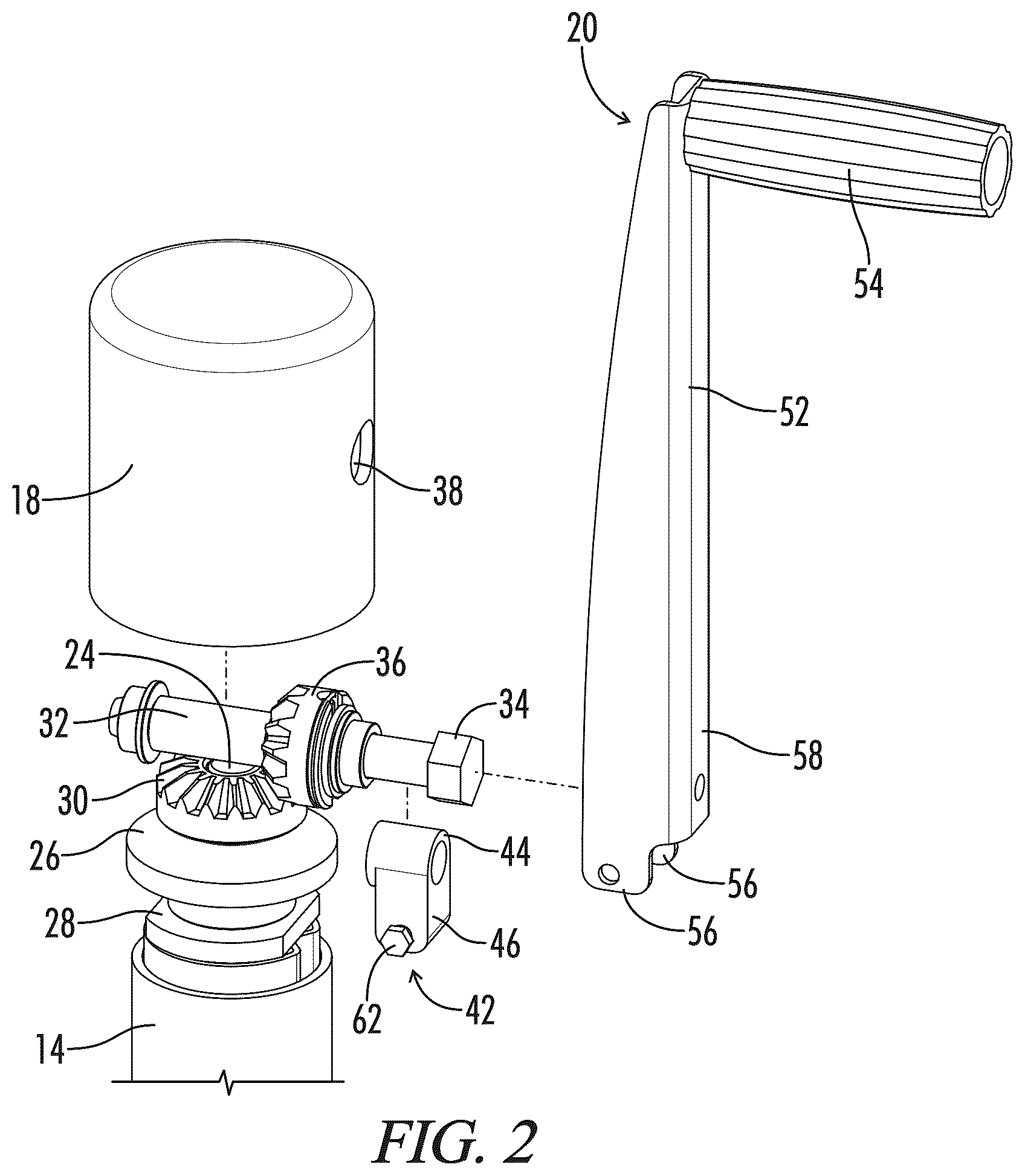 Patent US12325388 Figure 2 – Trailer jack