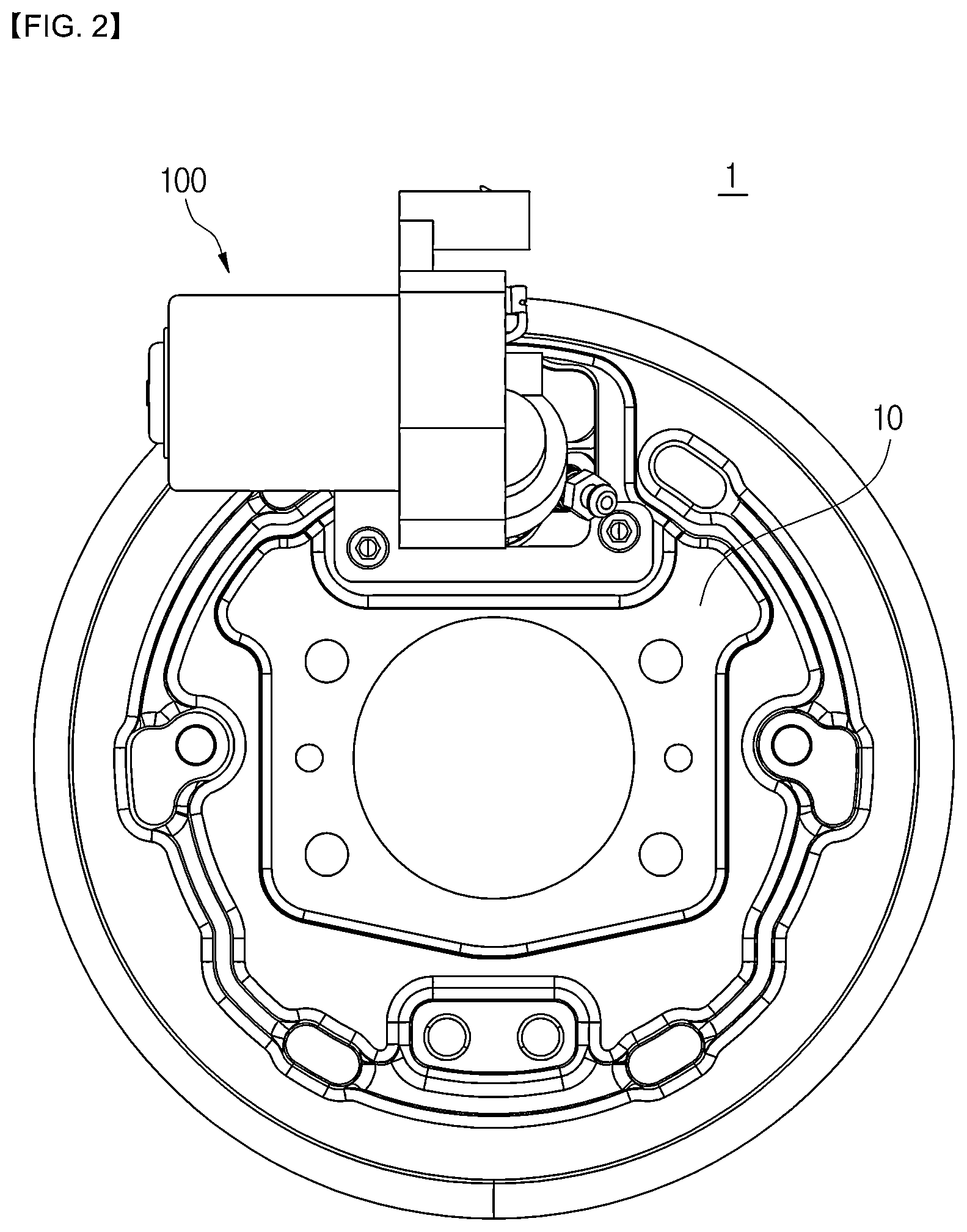 Patent US12325395 Figure 2 – Electric parking brake and vehicle having the same